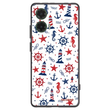 Picasee crna silikonska maskica za Motorola Moto G35 5G - Sailor Vibes