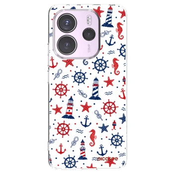 Picasee silikonska prozirna maskica za Xiaomi Redmi Note 14 4G - Sailor Vibes