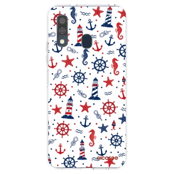 Picasee silikonska prozirna maskica za Samsung Galaxy A40 A405F - Sailor Vibes