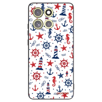 Picasee crna silikonska maskica za Motorola Moto G86 5G - Sailor Vibes