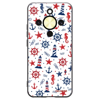 Picasee crna silikonska maskica za Honor Magic8 Lite 5G - Sailor Vibes