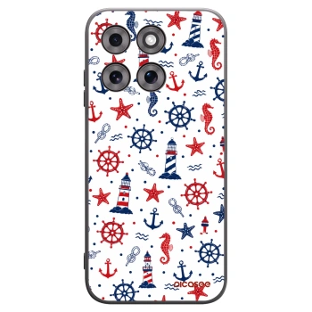 Picasee crna silikonska maskica za Motorola Moto G77 - Sailor Vibes