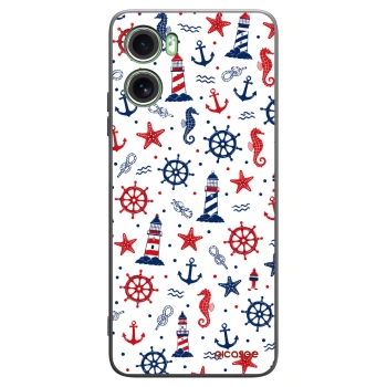Picasee crna silikonska maskica za Motorola Moto G06 - Sailor Vibes