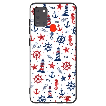 Picasee crna silikonska maskica za Samsung Galaxy A21s - Sailor Vibes