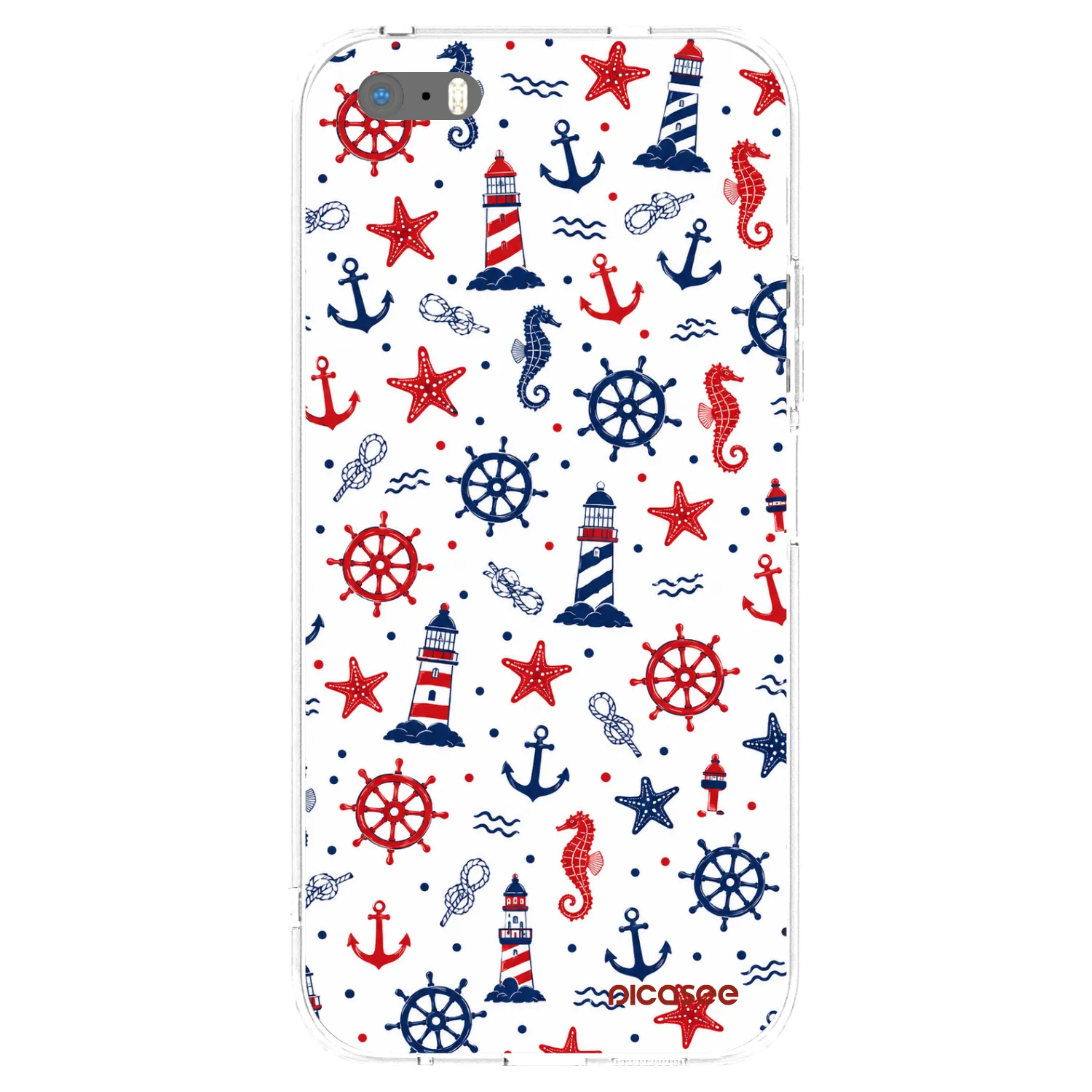 Picasee silikonska prozirna maskica za Apple iPhone 5/5S/SE - Sailor Vibes