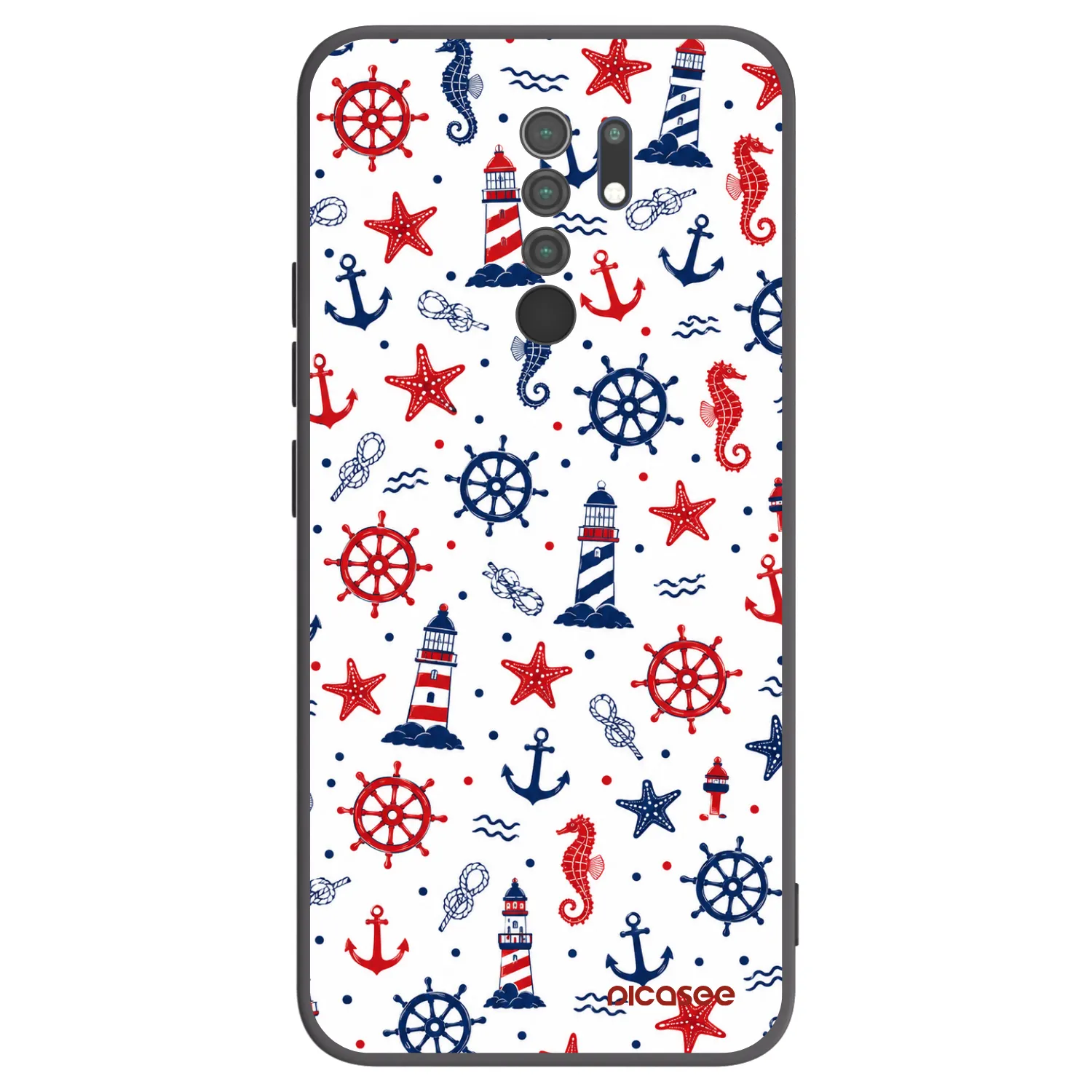 Picasee crna silikonska maskica za Xiaomi Redmi 9 - Sailor Vibes