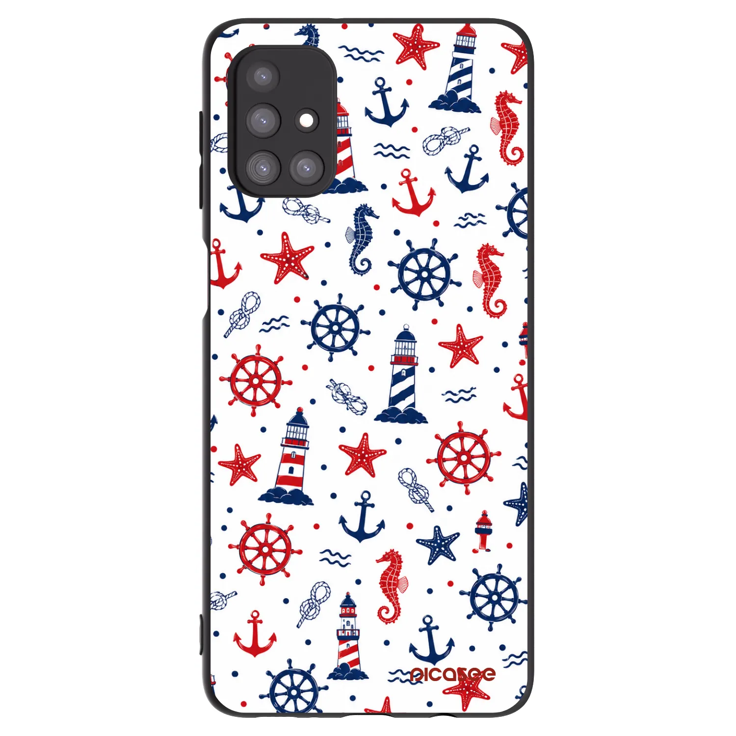 Picasee crna silikonska maskica za Samsung Galaxy M31s - Sailor Vibes