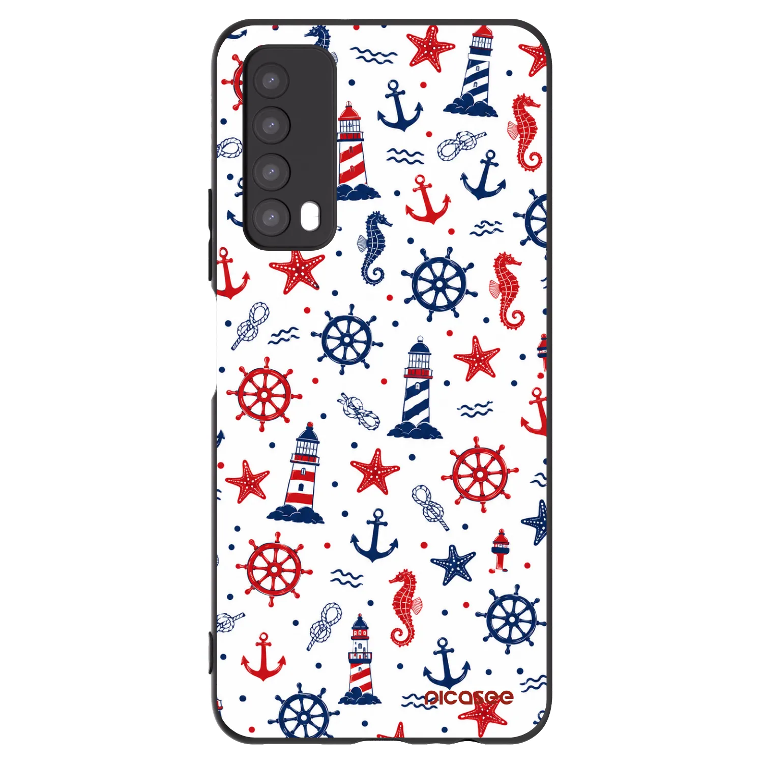 Picasee crna silikonska maskica za Huawei P Smart 2021 - Sailor Vibes