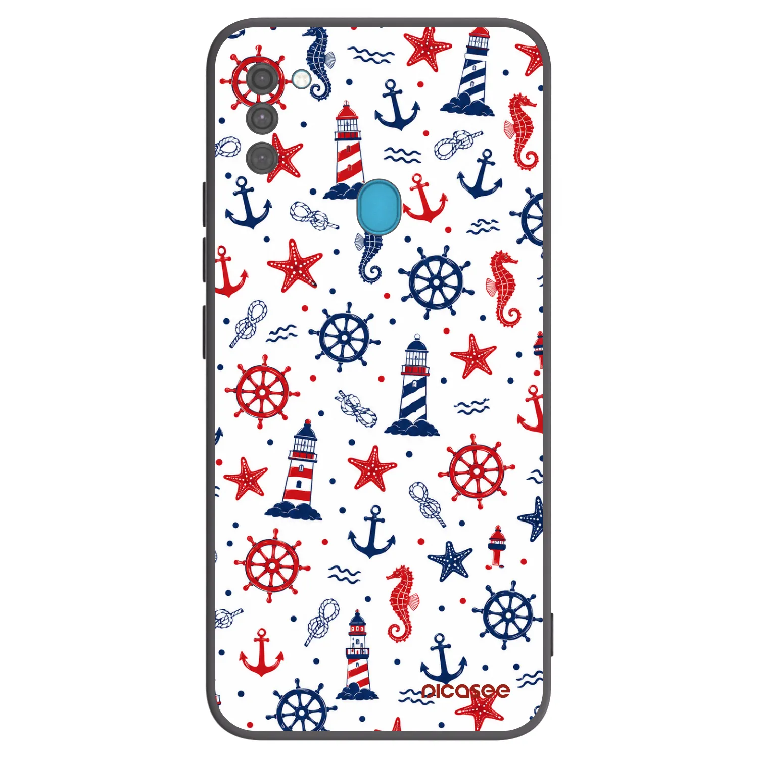 Picasee crna silikonska maskica za Samsung Galaxy M11 - Sailor Vibes