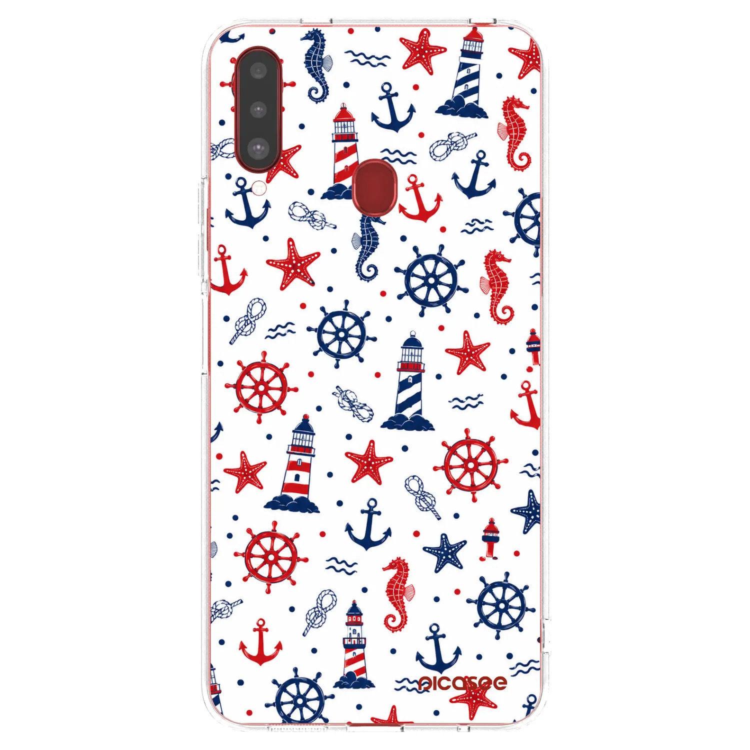Picasee silikonska prozirna maskica za Samsung Galaxy A20s - Sailor Vibes