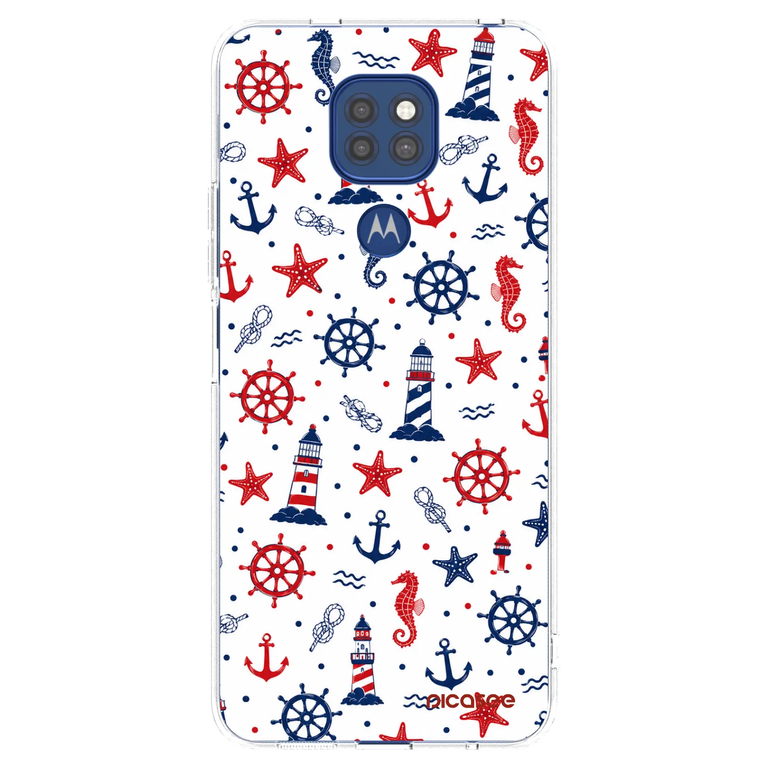 Picasee silikonska prozirna maskica za Motorola Moto G9 Play - Sailor Vibes