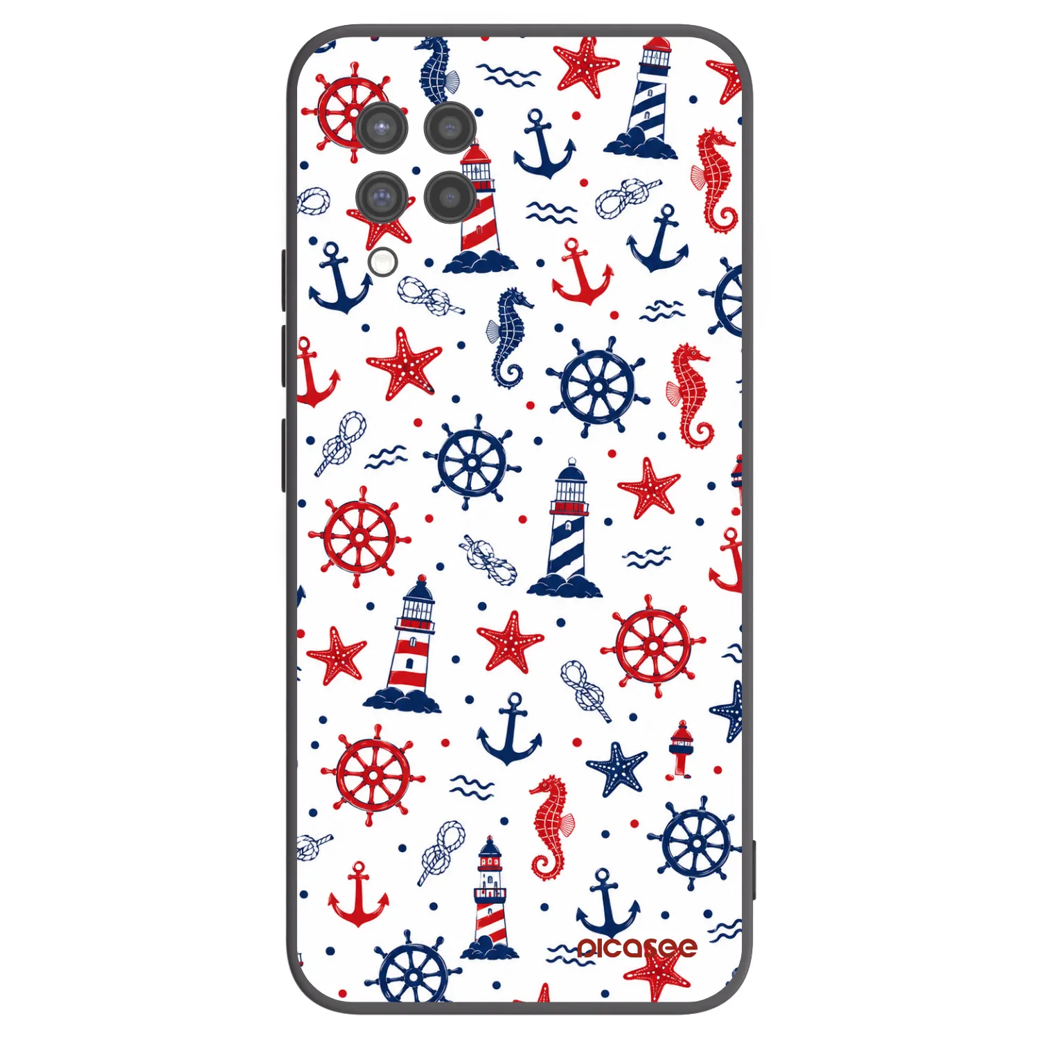 Picasee crna silikonska maskica za Samsung Galaxy A42 A426B - Sailor Vibes