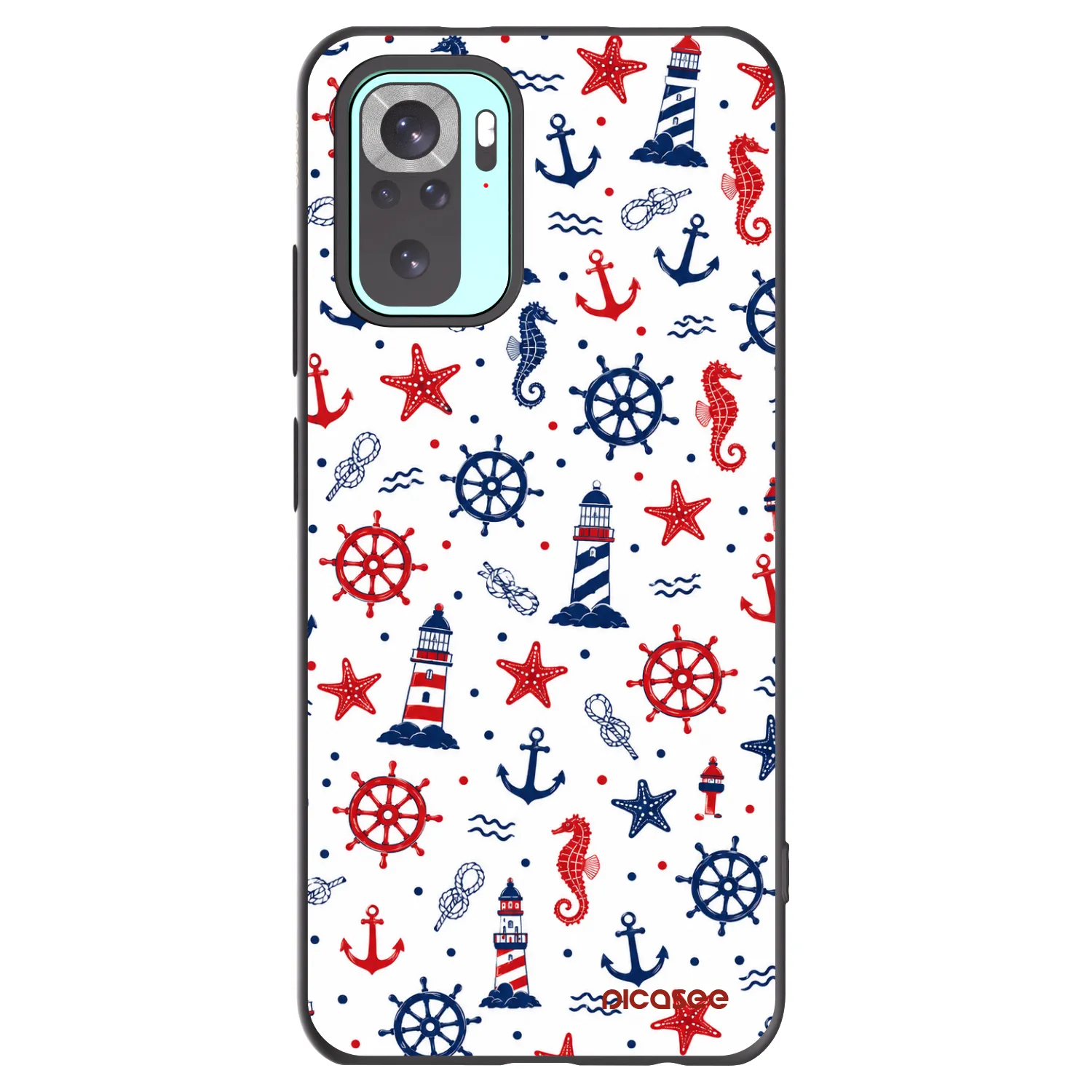 Picasee crna silikonska maskica za Xiaomi Redmi Note 10 Pro - Sailor Vibes