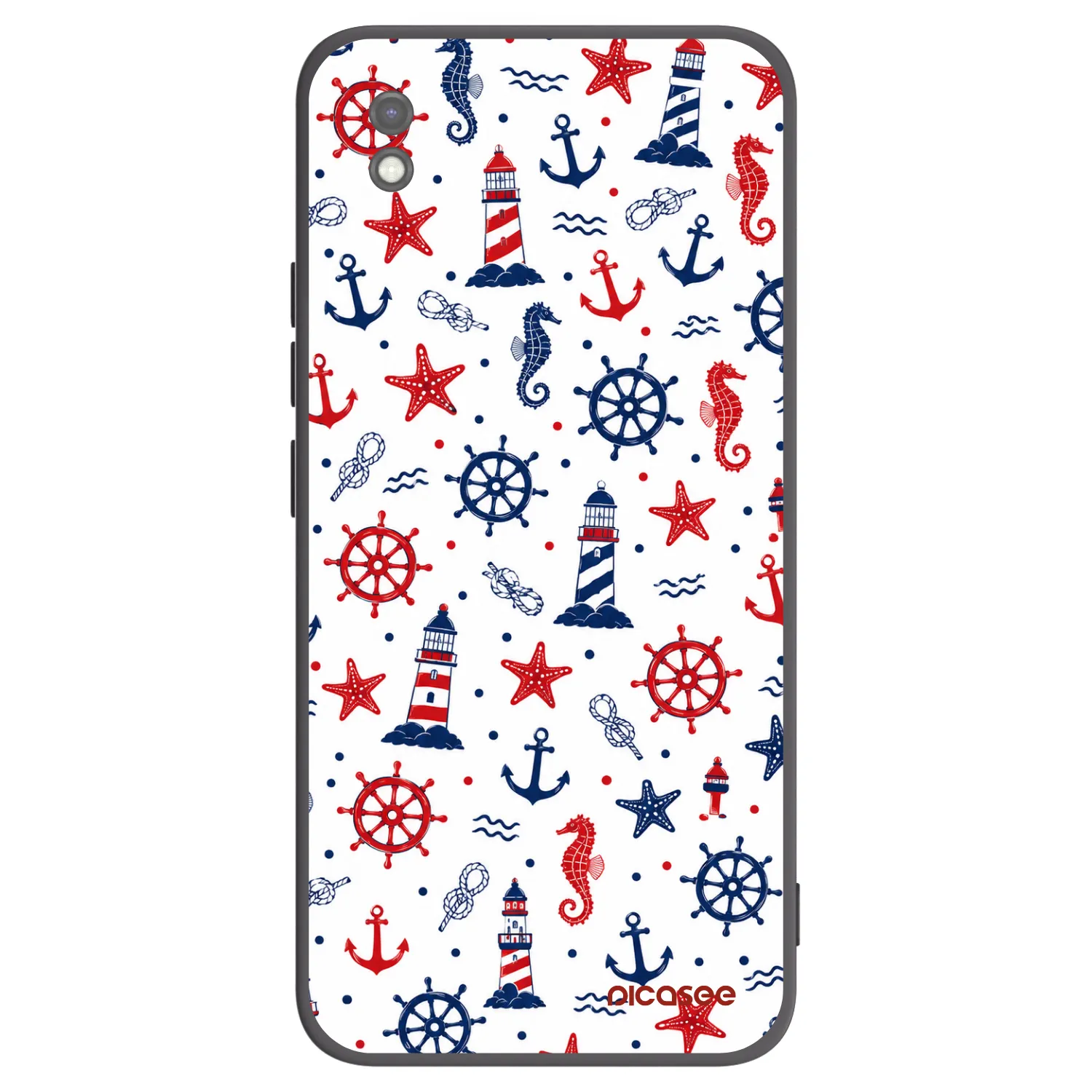 Picasee crna silikonska maskica za Xiaomi Redmi 9AT - Sailor Vibes