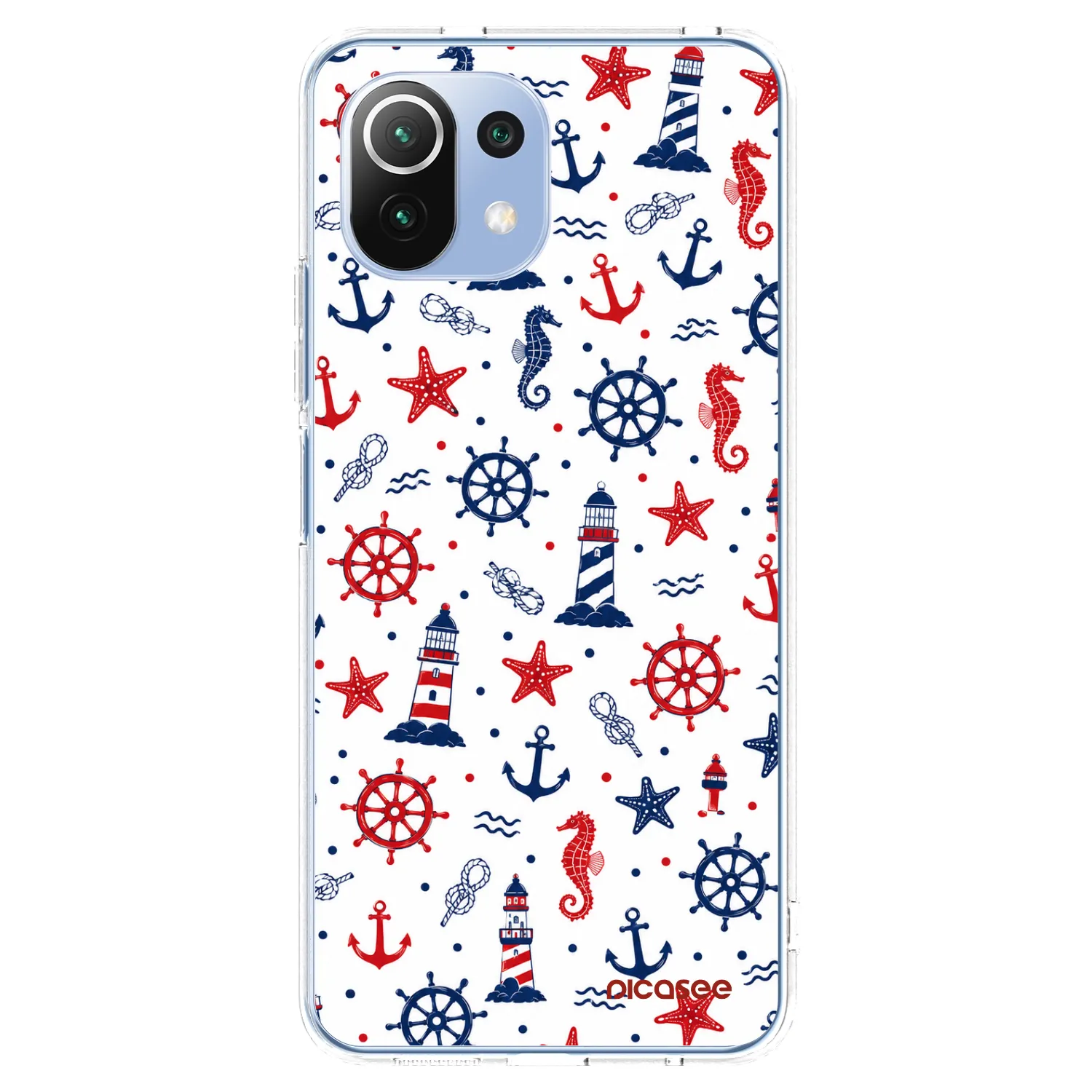 Picasee silikonska prozirna maskica za Xiaomi Mi 11 Lite - Sailor Vibes