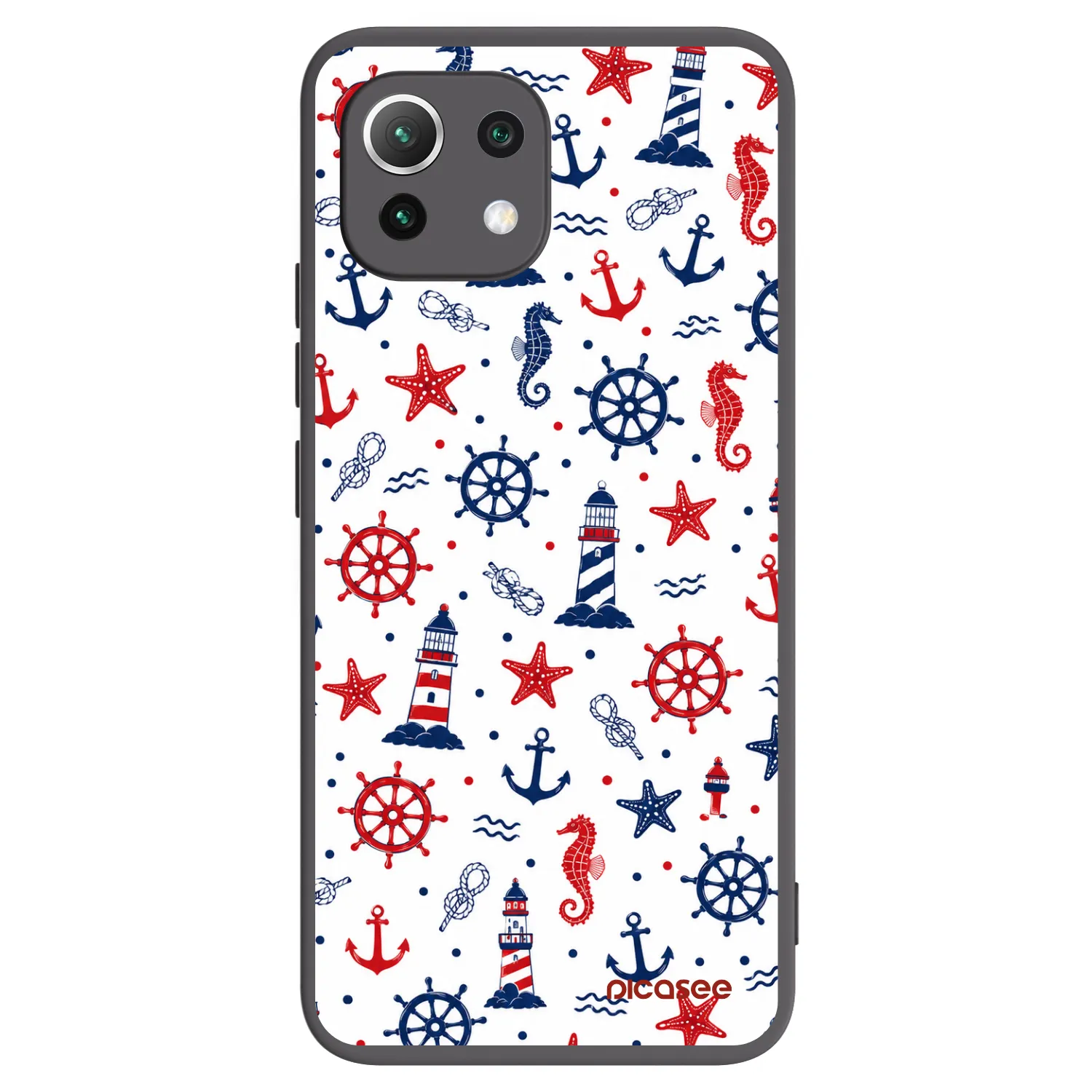 Picasee crna silikonska maskica za Xiaomi Mi 11 Lite - Sailor Vibes