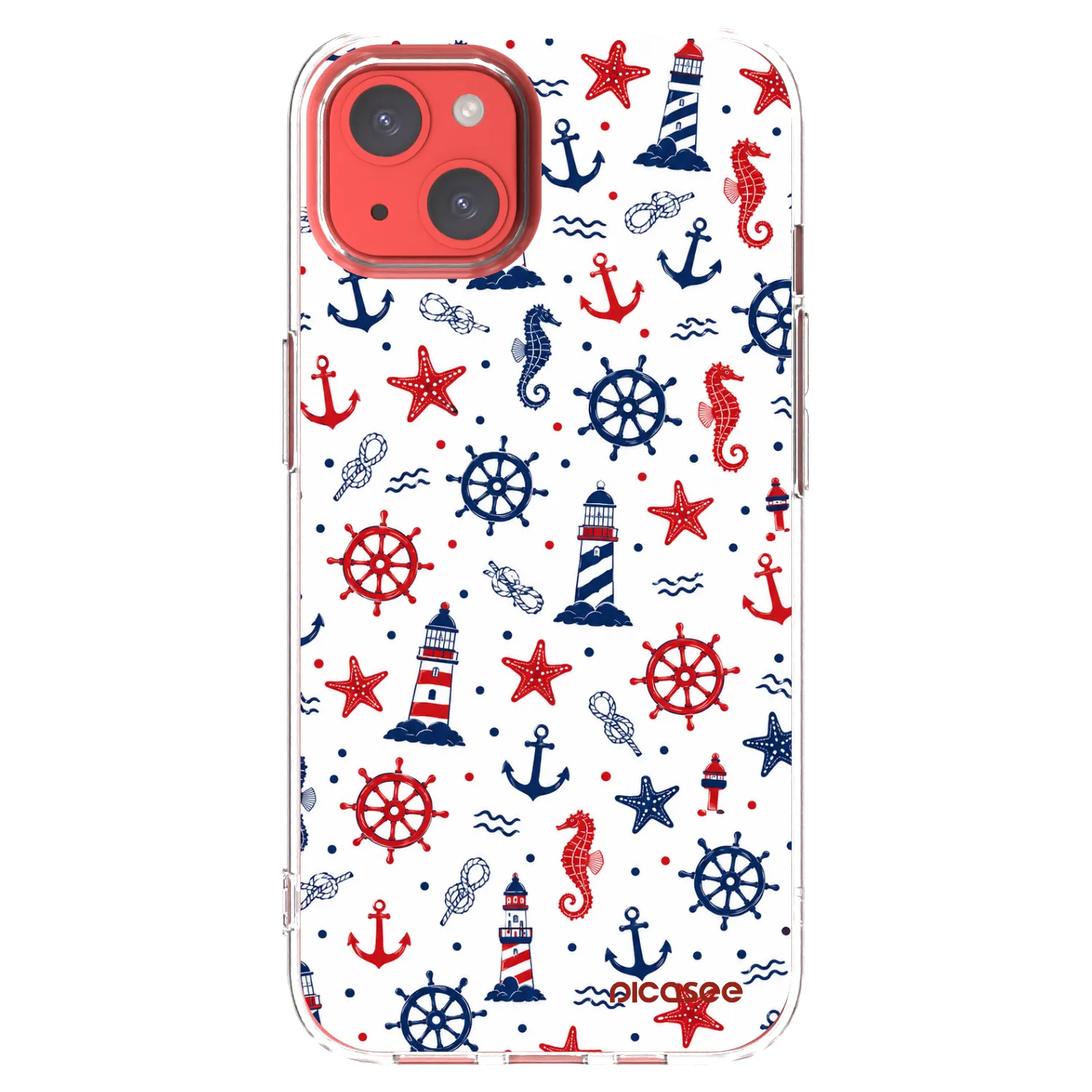 Picasee silikonska prozirna maskica za Apple iPhone 13 - Sailor Vibes