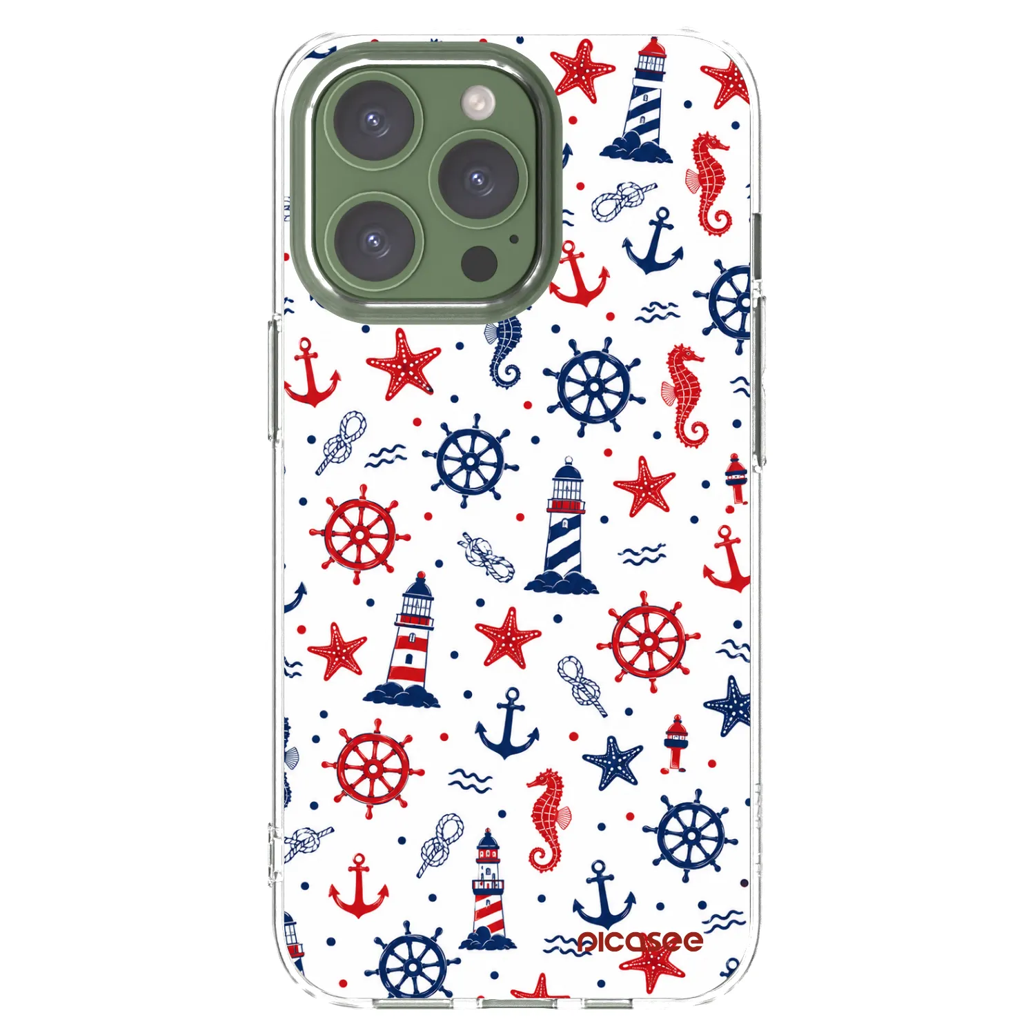 Picasee silikonska prozirna maskica za Apple iPhone 13 Pro - Sailor Vibes