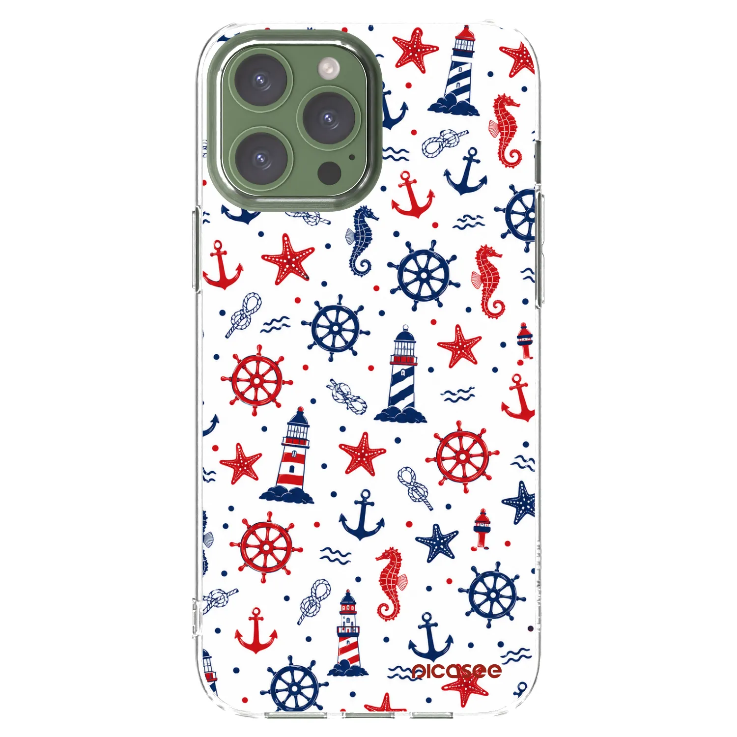 Picasee silikonska prozirna maskica za Apple iPhone 13 Pro Max - Sailor Vibes