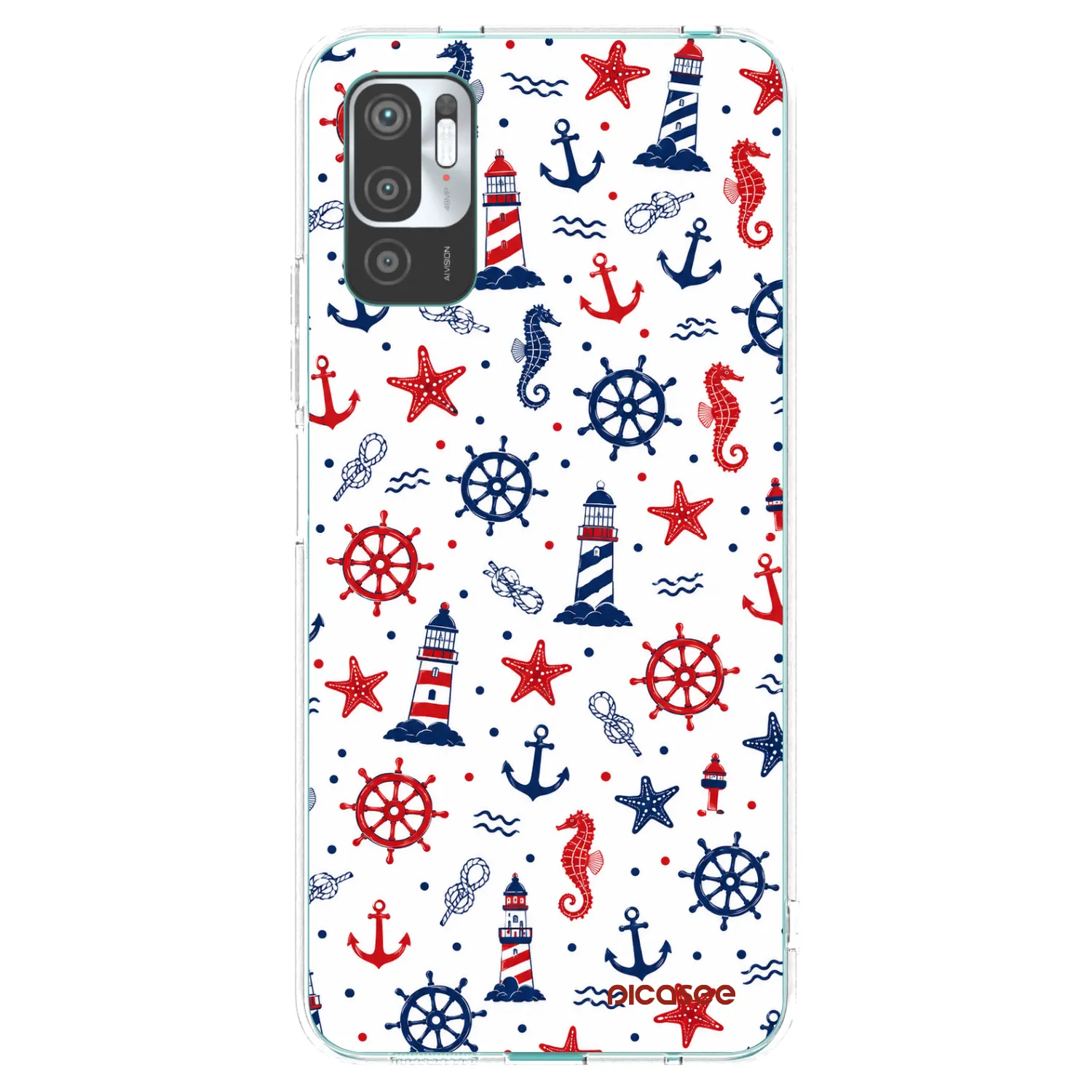 Picasee silikonska prozirna maskica za Xiaomi Redmi Note 10 5G - Sailor Vibes