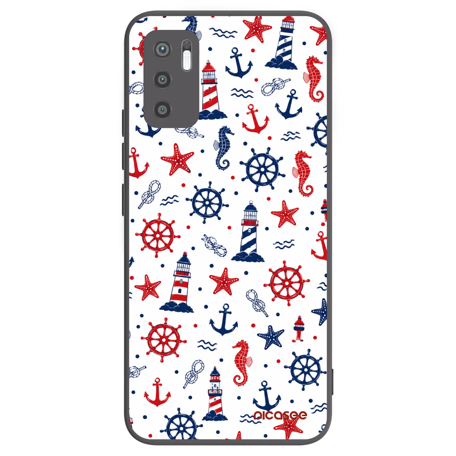 Picasee crna silikonska maskica za Xiaomi Redmi Note 10 5G - Sailor Vibes