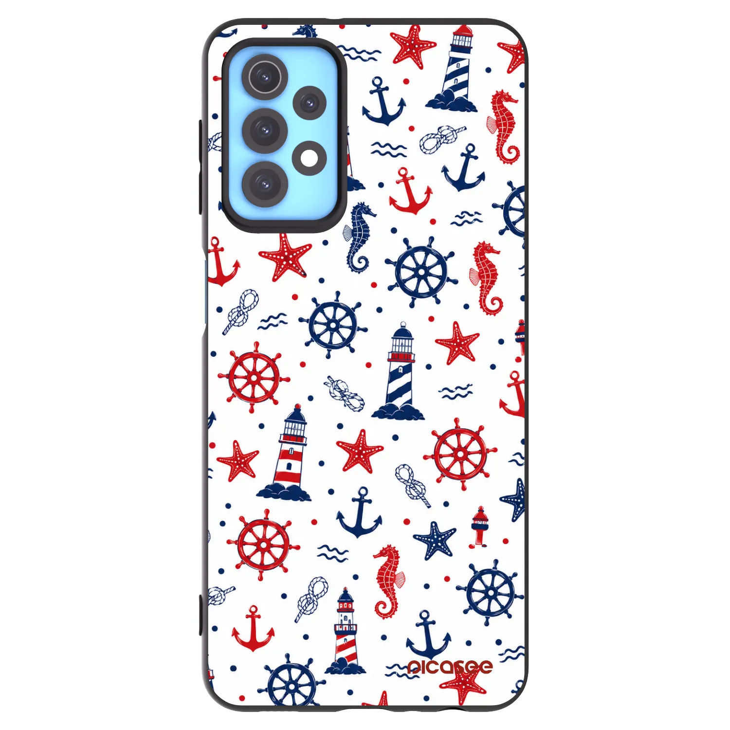 Picasee crna silikonska maskica za Samsung Galaxy A32 4G SM-A325F - Sailor Vibes