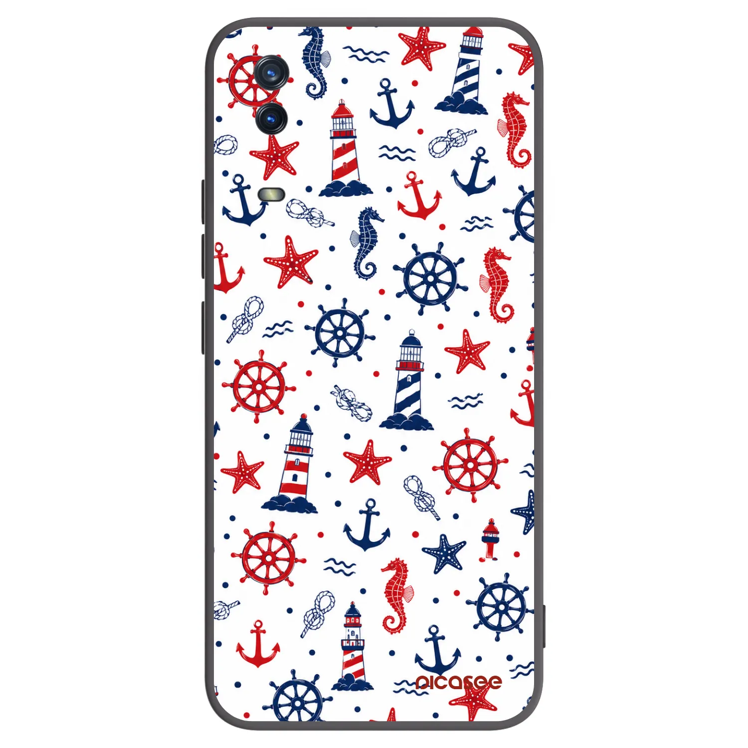 Picasee crna silikonska maskica za Vivo Y11s - Sailor Vibes