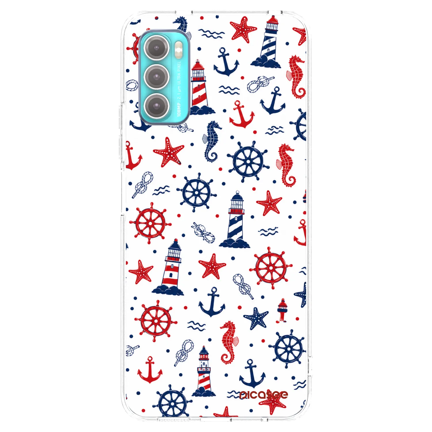 Picasee silikonska prozirna maskica za Motorola Moto G60 - Sailor Vibes