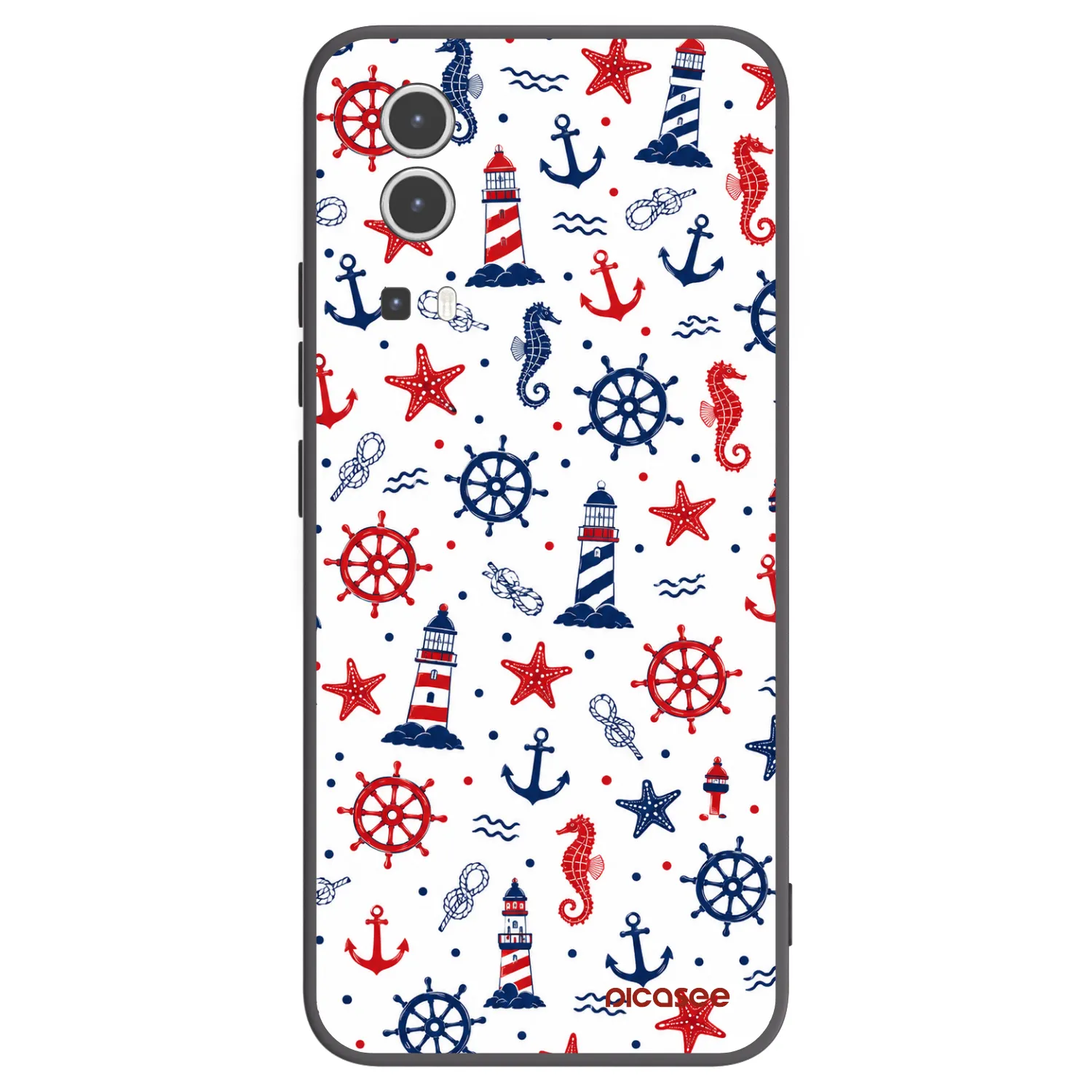 Picasee crna silikonska maskica za Vivo Y72 5G - Sailor Vibes