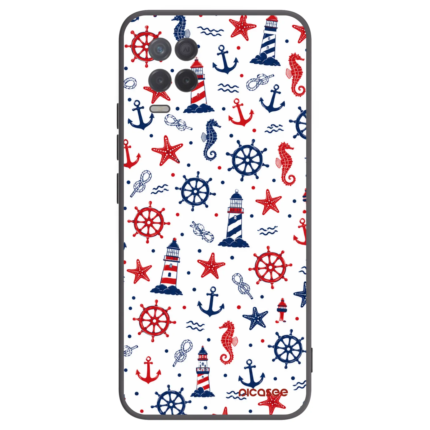 Picasee crna silikonska maskica za Realme 8 5G - Sailor Vibes
