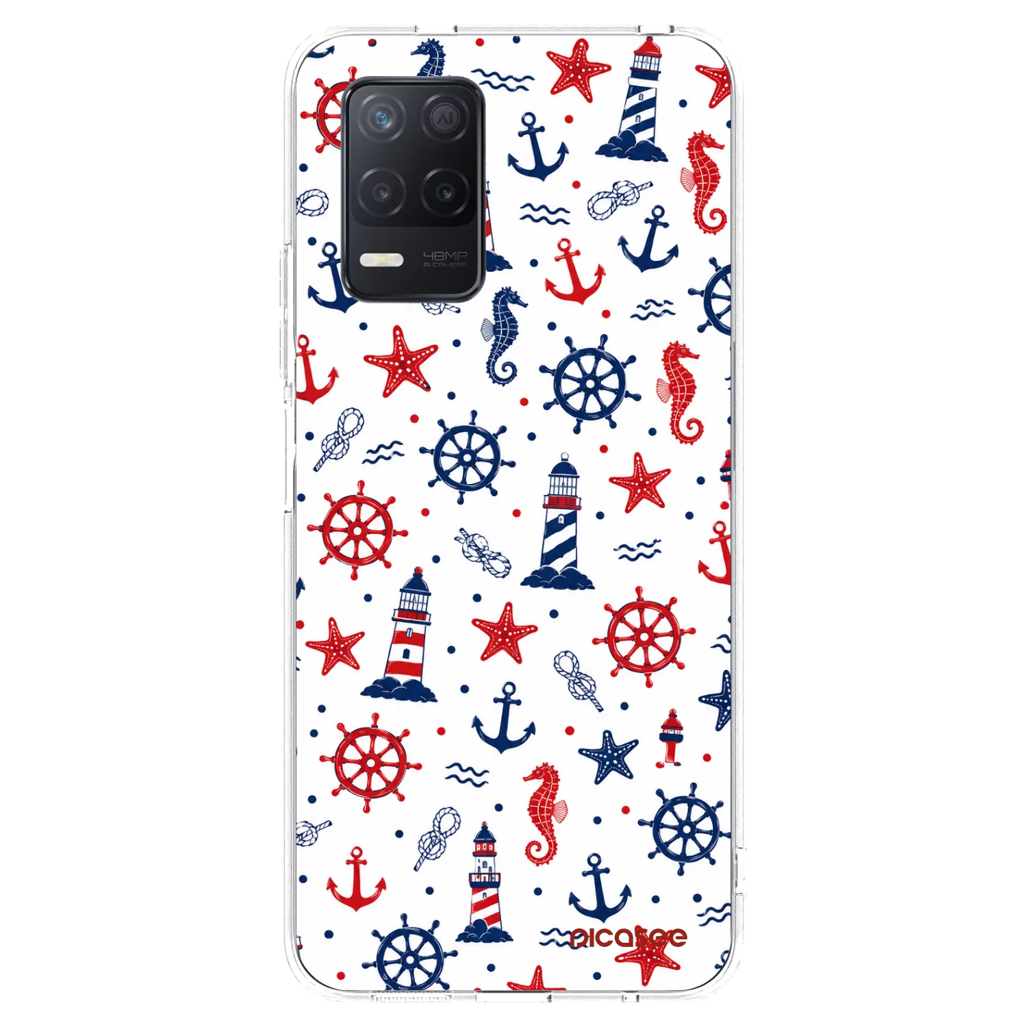 Picasee silikonska prozirna maskica za Realme 8 5G - Sailor Vibes