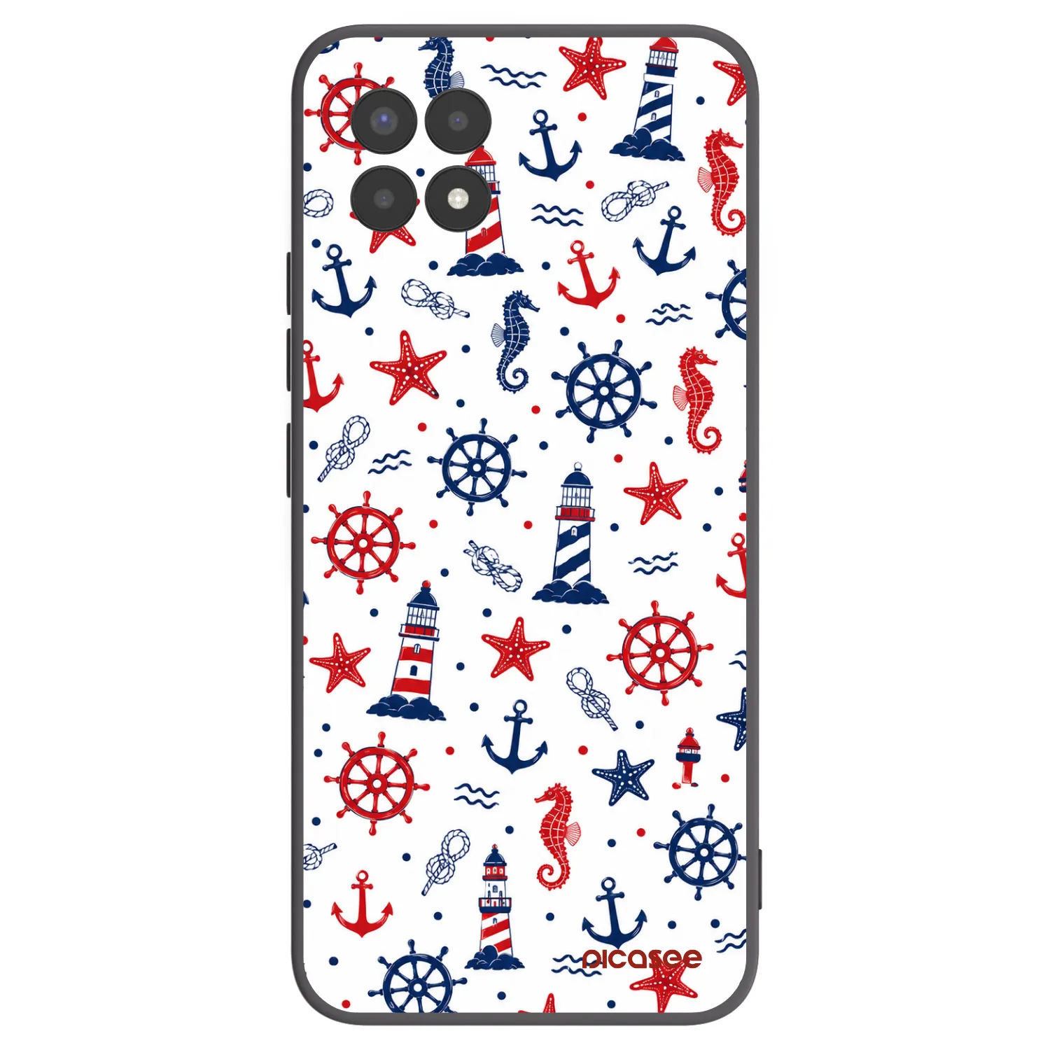 Picasee crna silikonska maskica za Realme 8i - Sailor Vibes