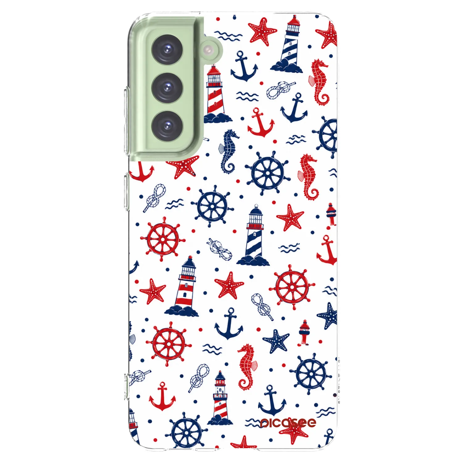 Picasee silikonska prozirna maskica za Samsung Galaxy S21 FE 5G - Sailor Vibes