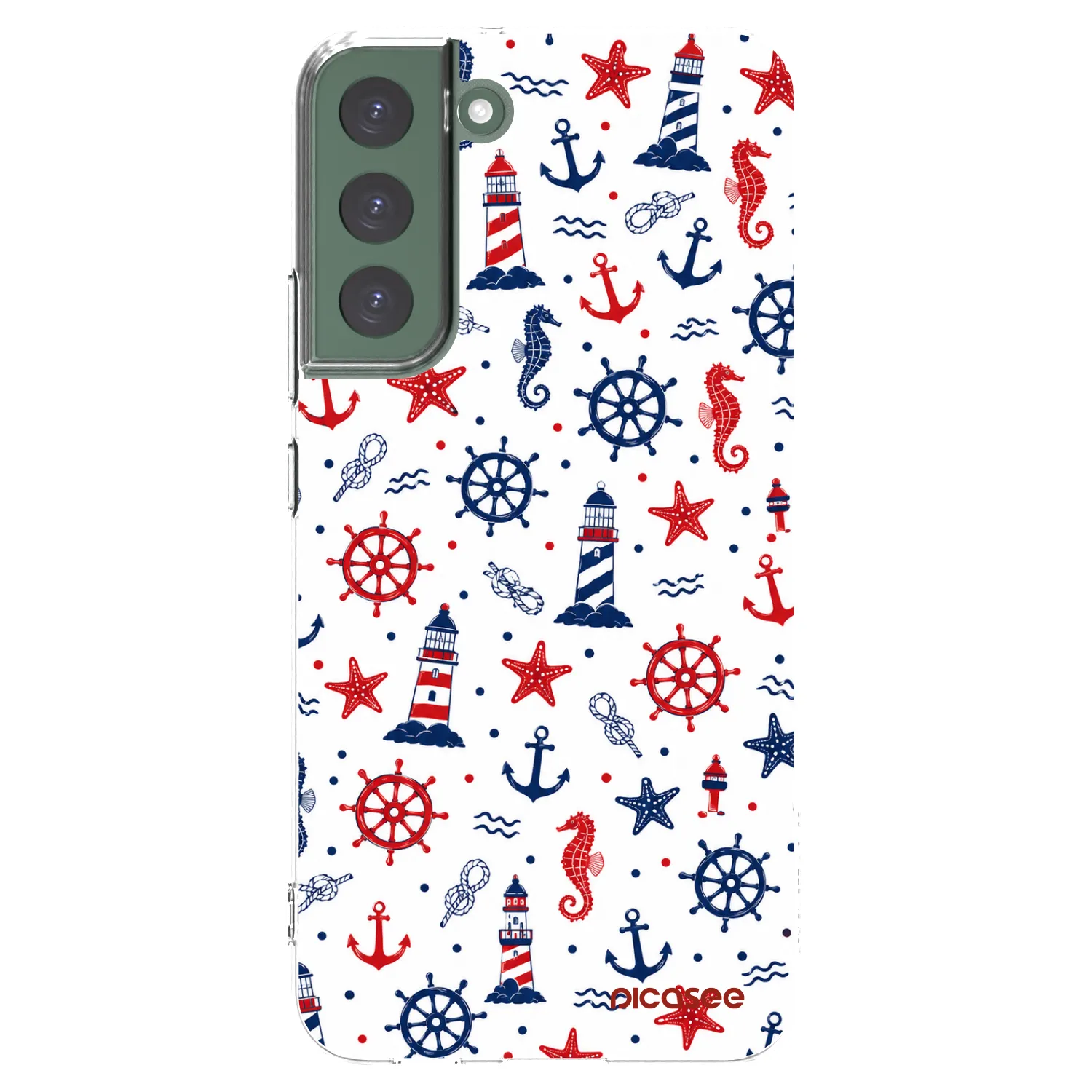 Picasee silikonska prozirna maskica za Samsung Galaxy S22+ 5G - Sailor Vibes