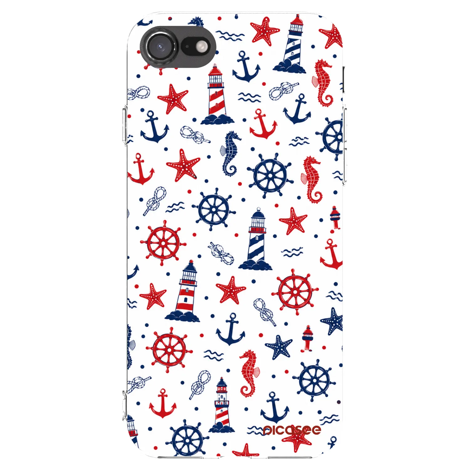 Picasee silikonska prozirna maskica za Apple iPhone SE 2022 - Sailor Vibes