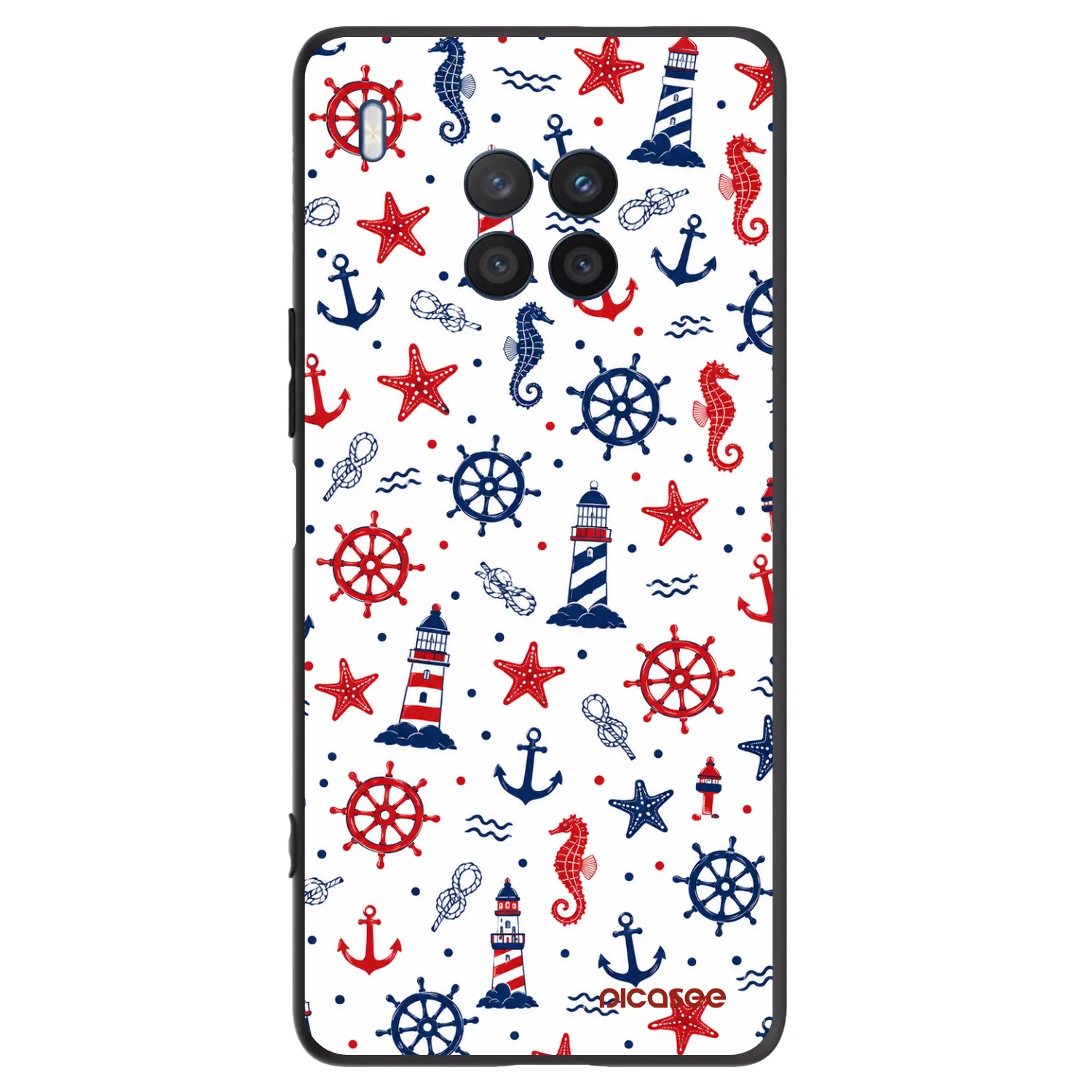 Picasee crna silikonska maskica za Honor 50 Lite - Sailor Vibes