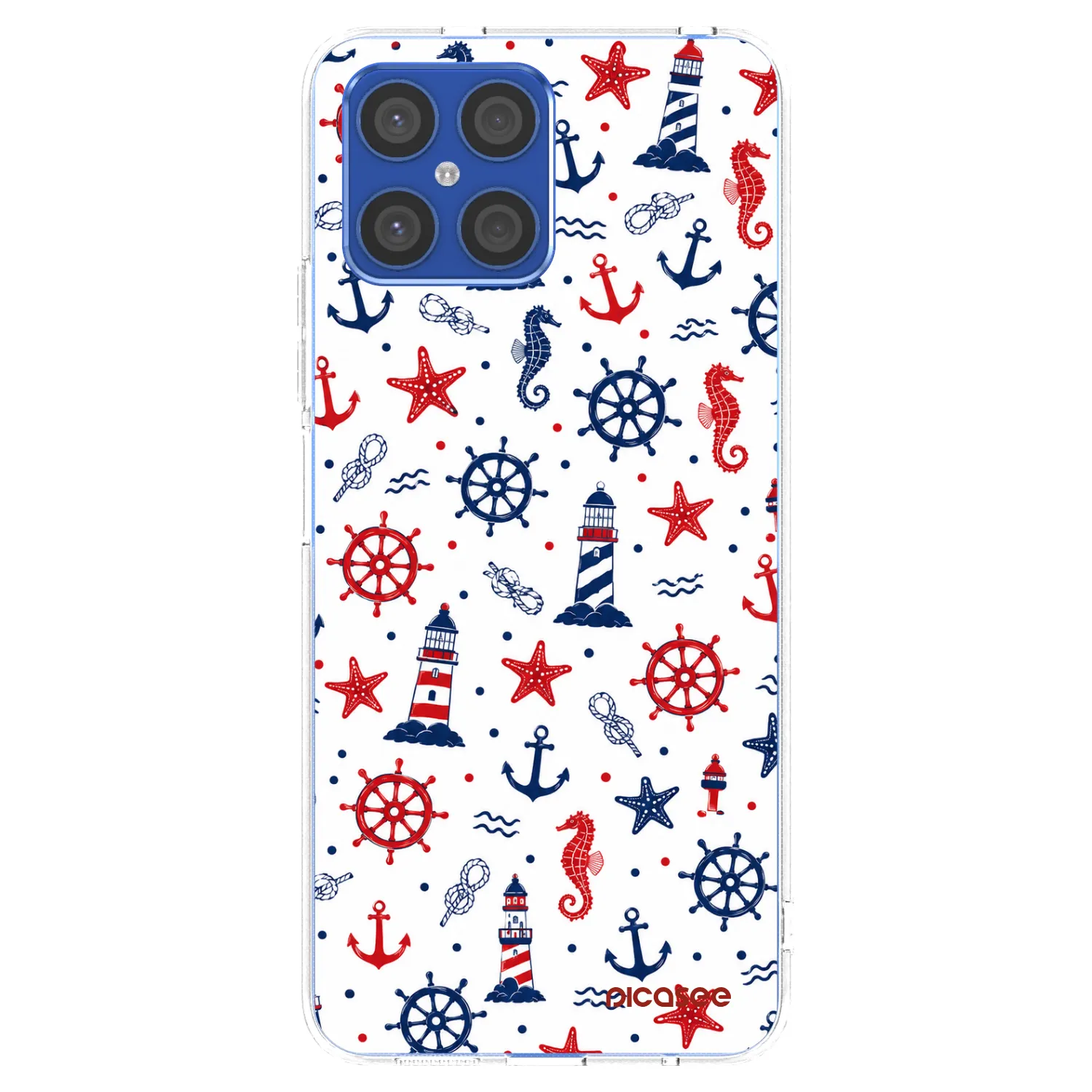 Picasee silikonska prozirna maskica za Honor X8 4G - Sailor Vibes