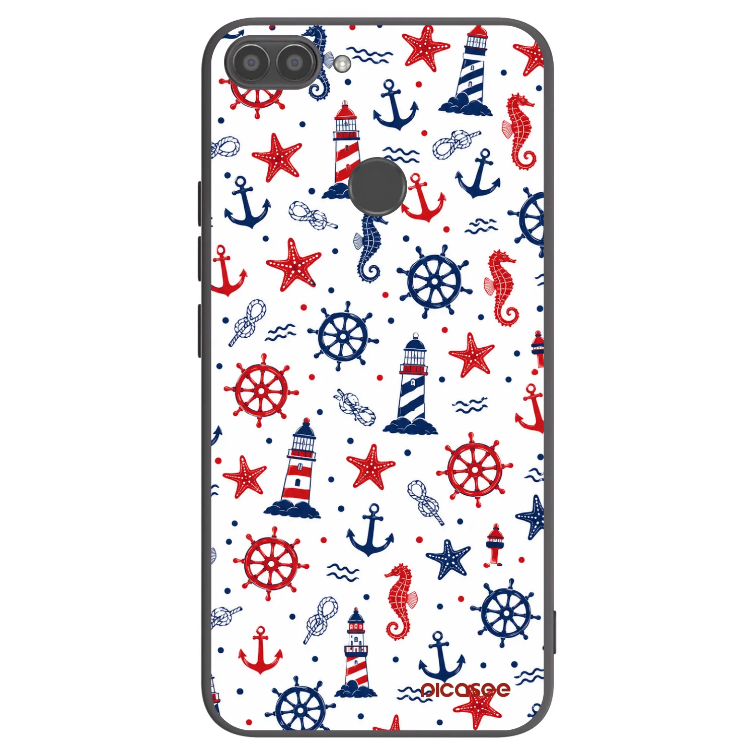 Picasee crna silikonska maskica za Huawei P Smart - Sailor Vibes