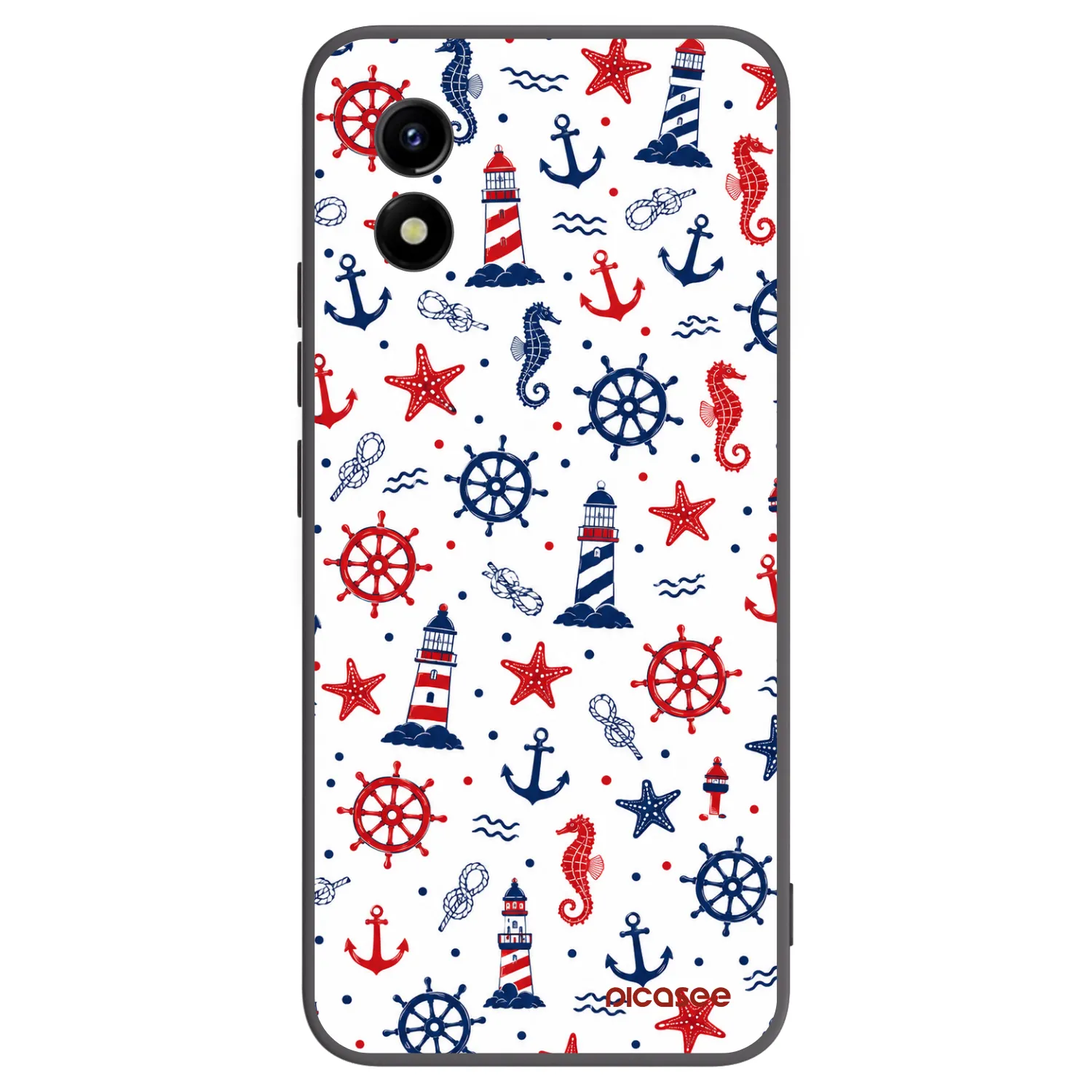 Picasee crna silikonska maskica za Vivo Y01 - Sailor Vibes