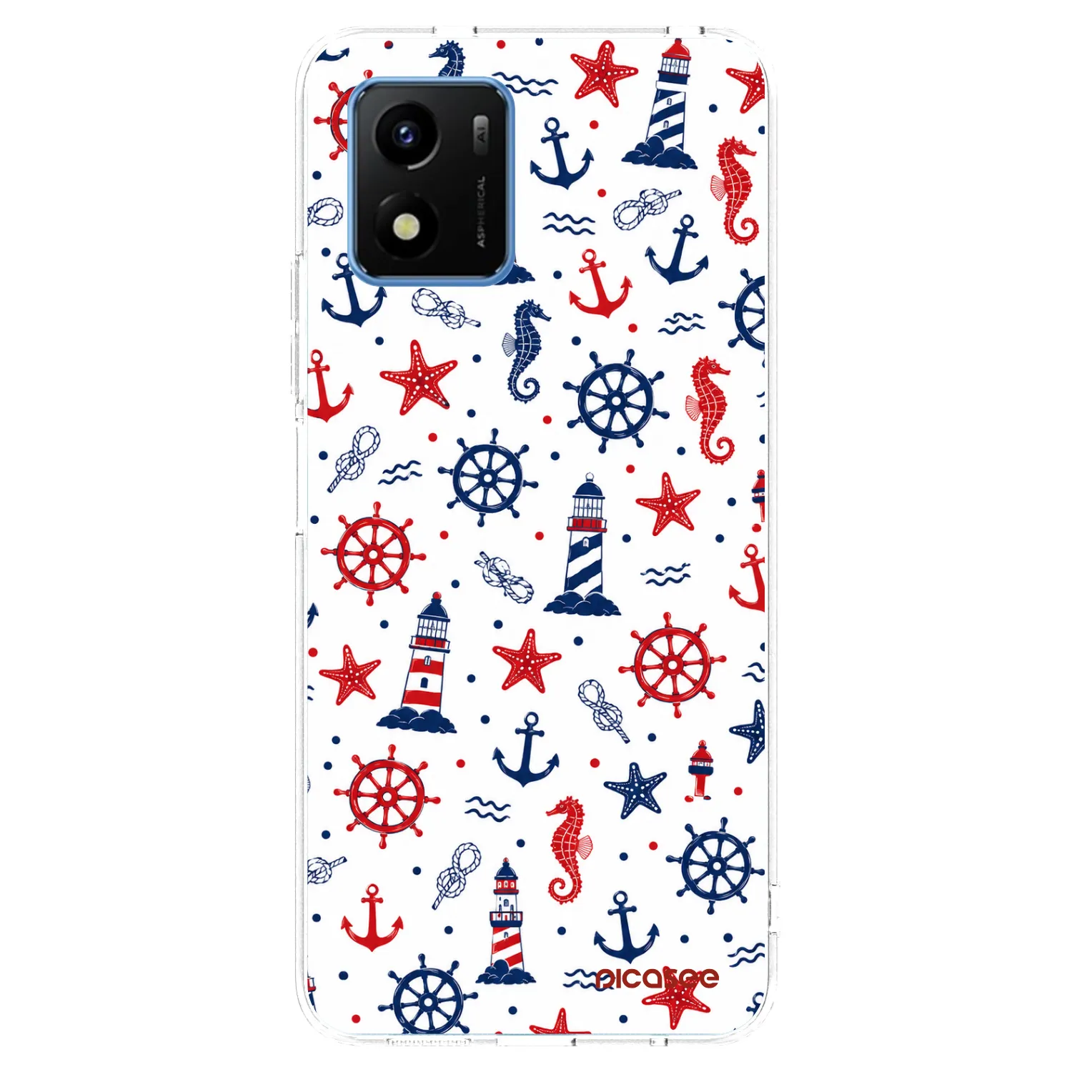 Picasee silikonska prozirna maskica za Vivo Y01 - Sailor Vibes