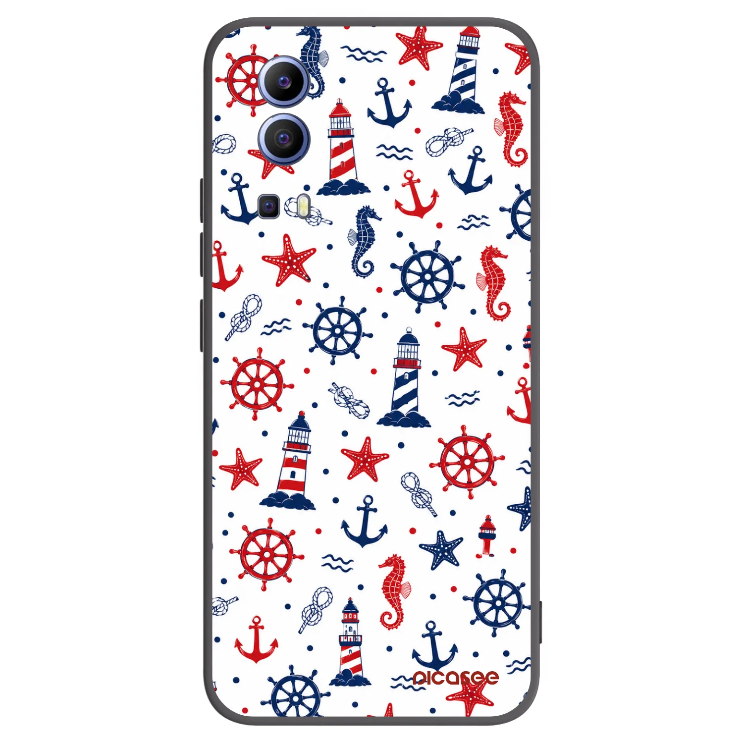Picasee crna silikonska maskica za Vivo Y52 5G - Sailor Vibes