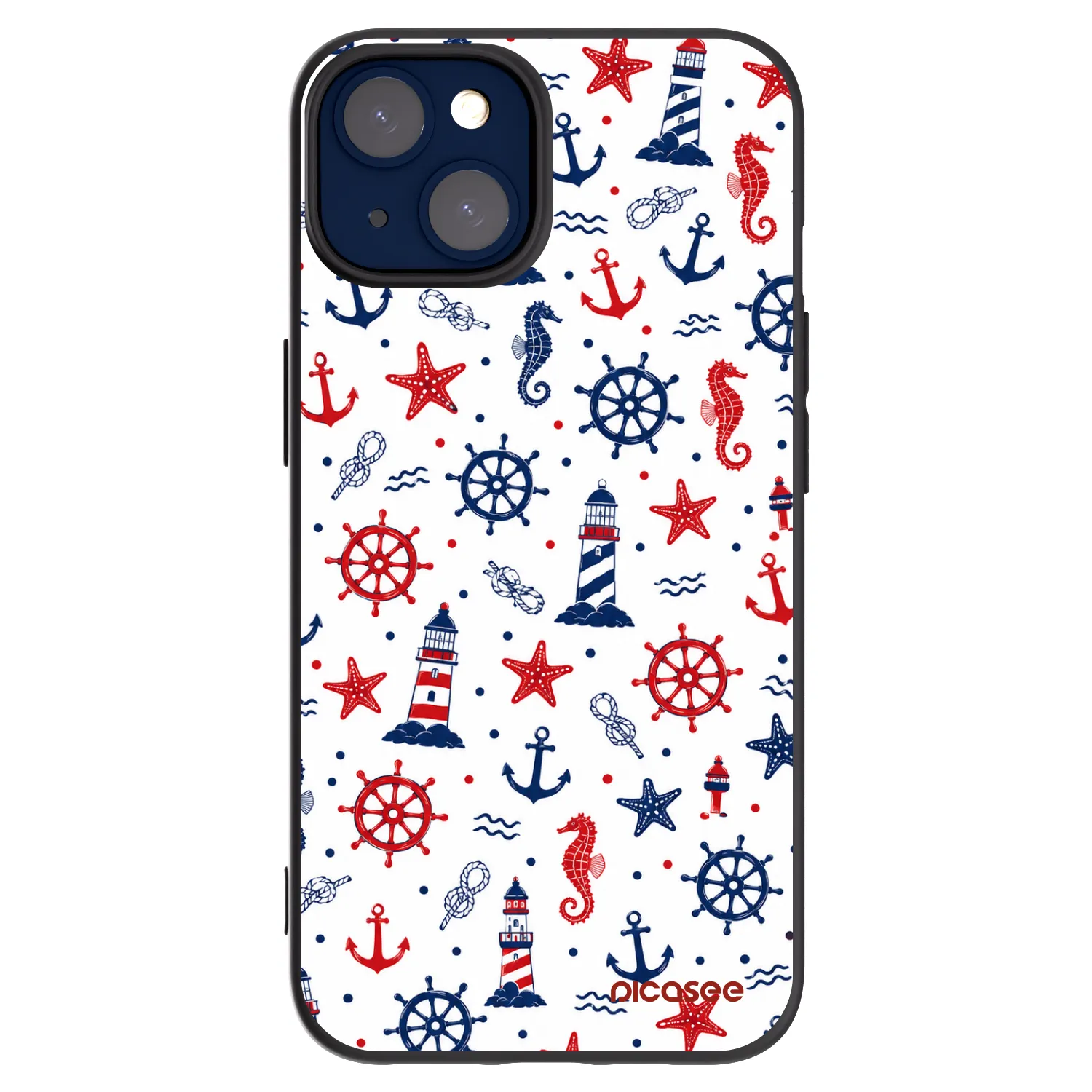 Picasee crna silikonska maskica za Apple iPhone 14 - Sailor Vibes