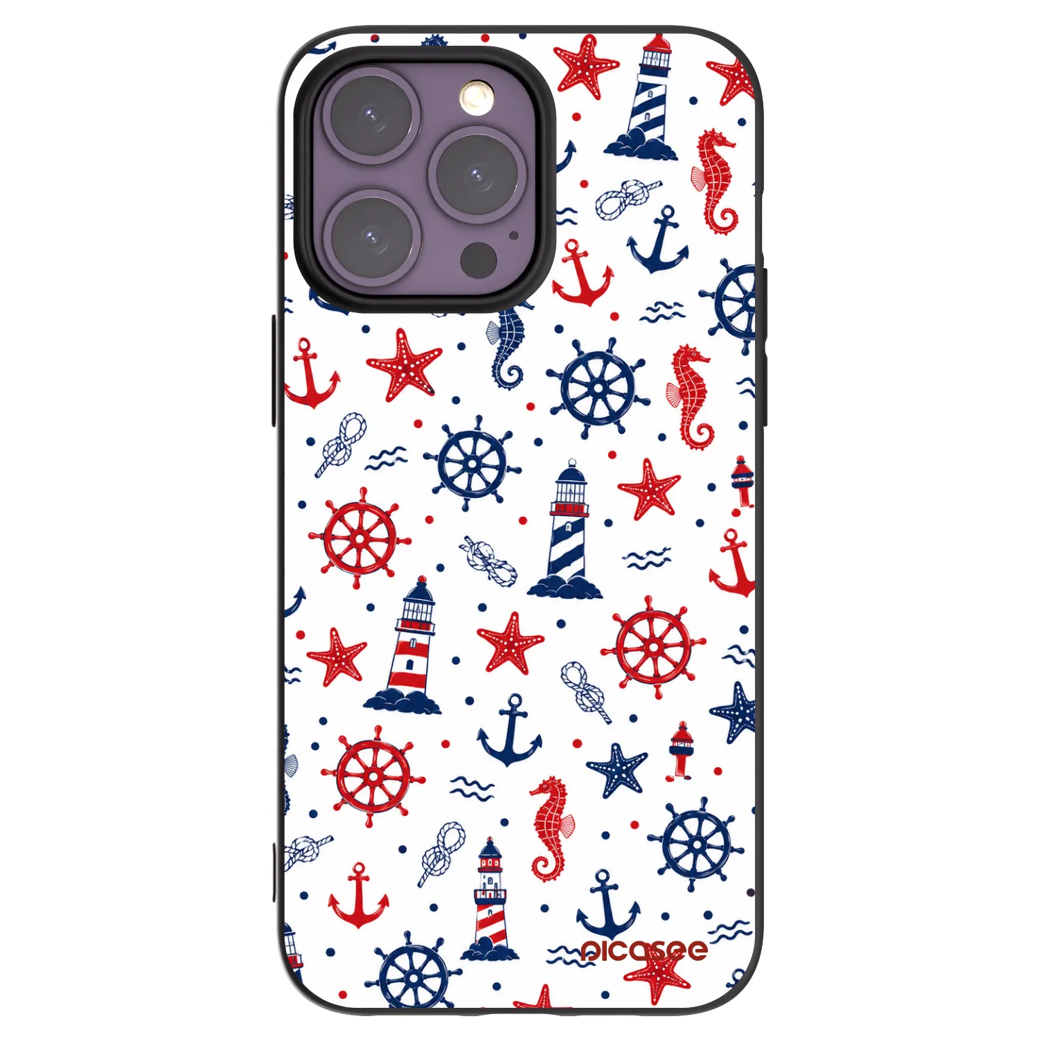 Picasee crna silikonska maskica za Apple iPhone 14 Pro Max - Sailor Vibes