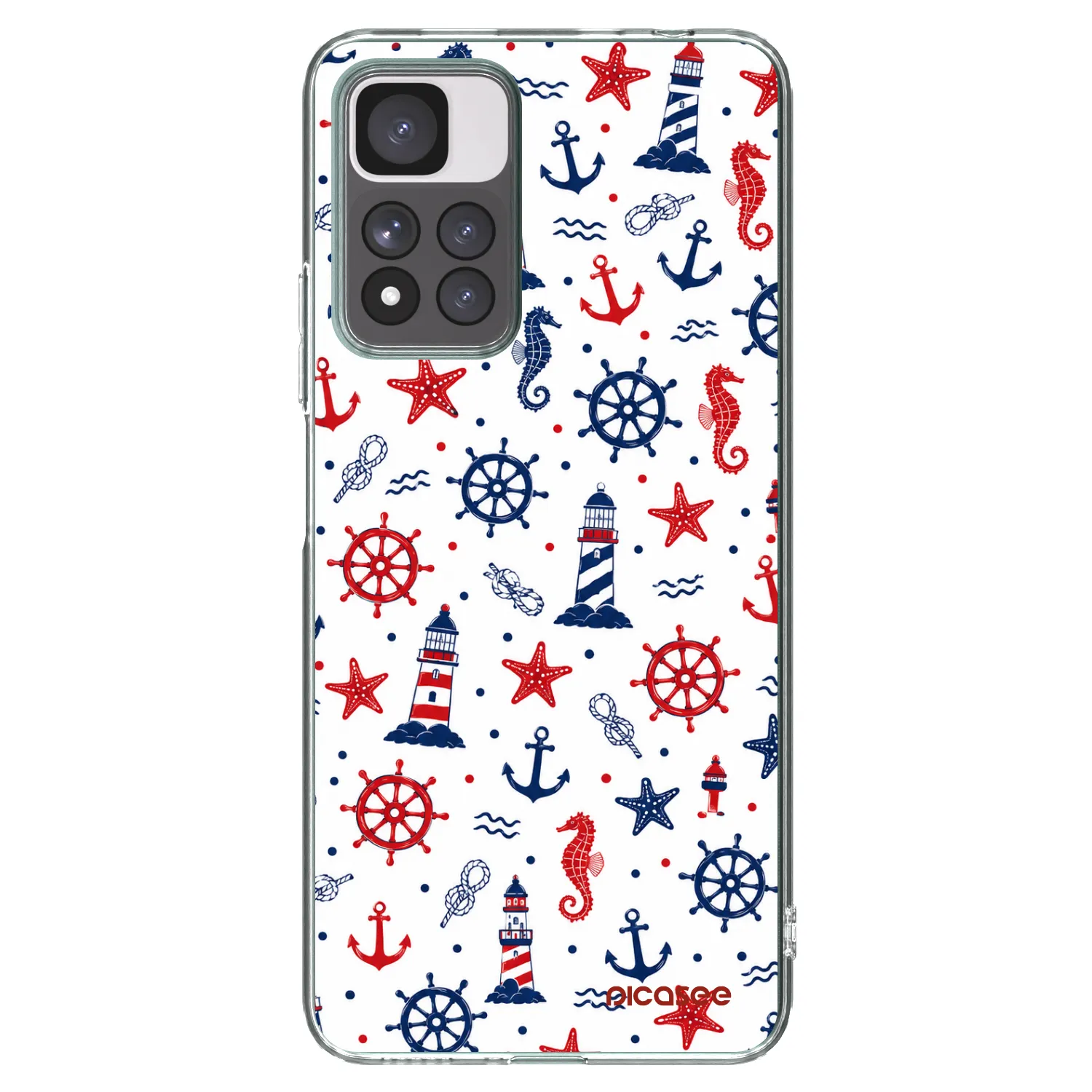 Picasee silikonska prozirna maskica za Xiaomi Redmi Note 11 Pro+ 5G - Sailor Vibes