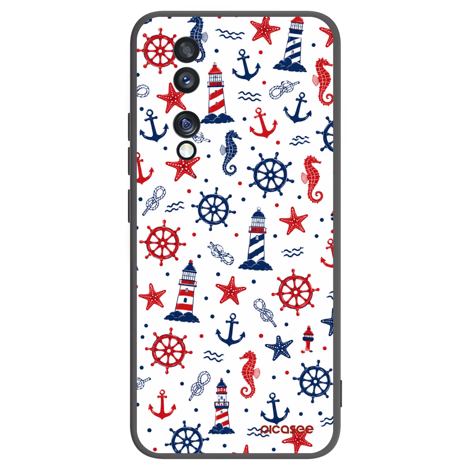 Picasee crna silikonska maskica za Honor 70 - Sailor Vibes