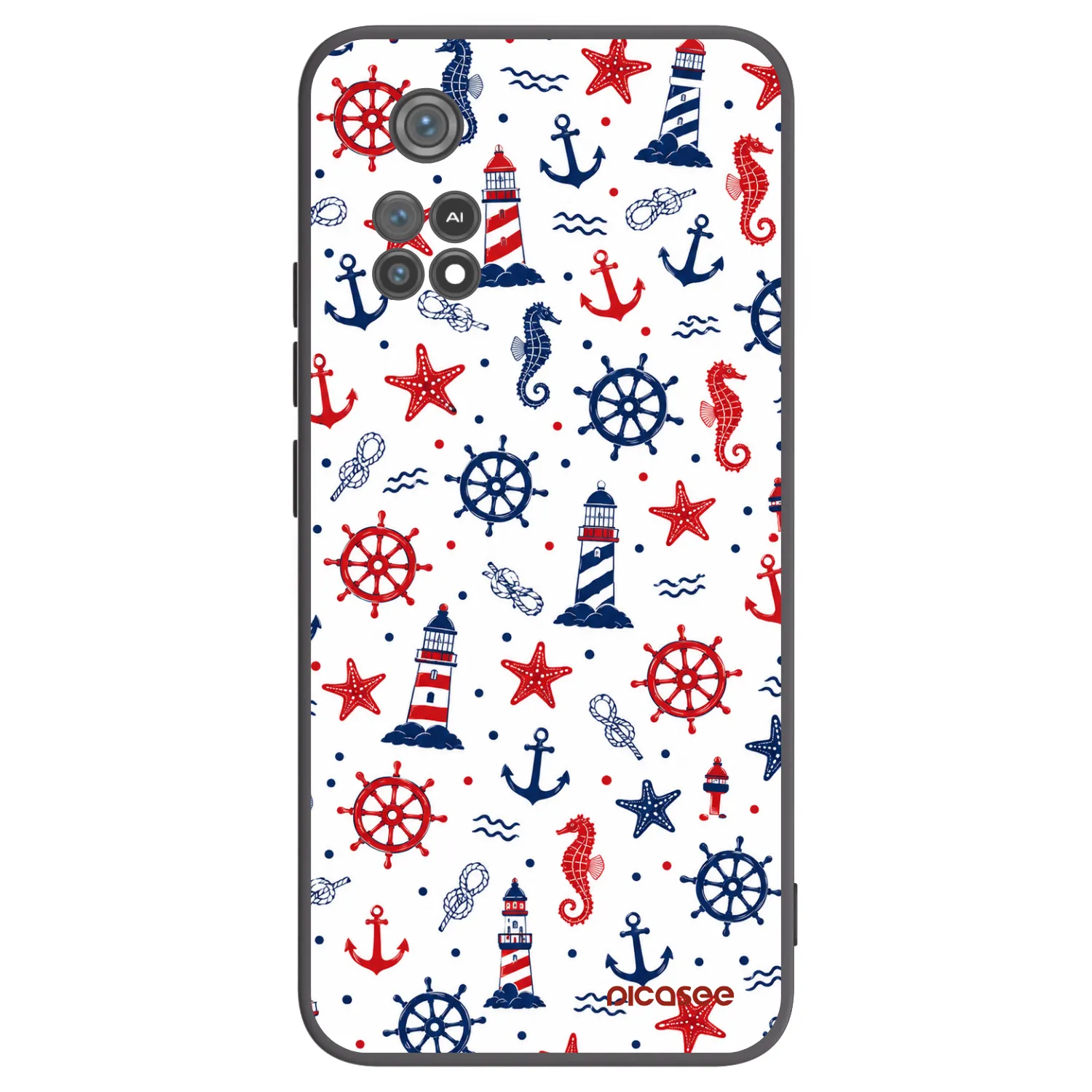Picasee crna silikonska maskica za Xiaomi Poco M4 Pro - Sailor Vibes
