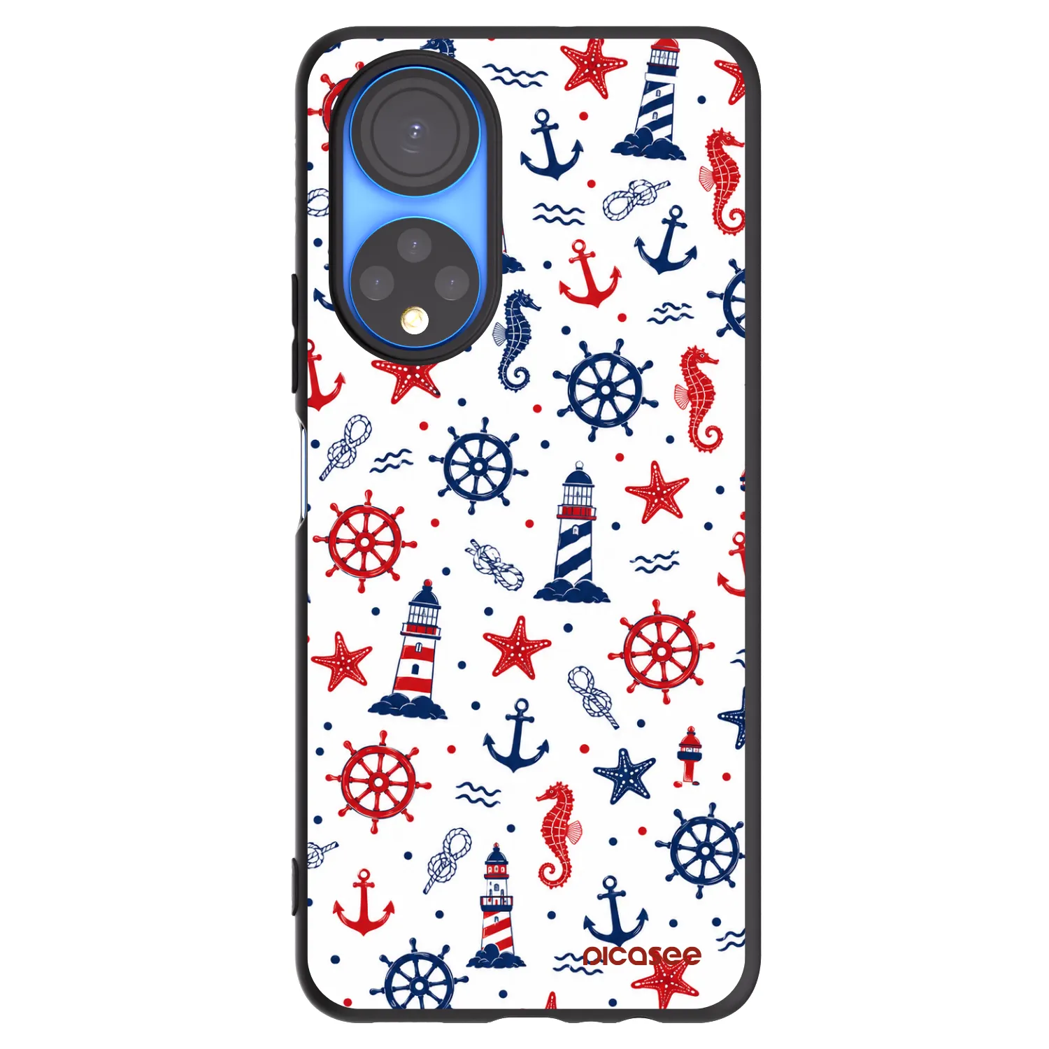 Picasee crna silikonska maskica za Honor X7 - Sailor Vibes