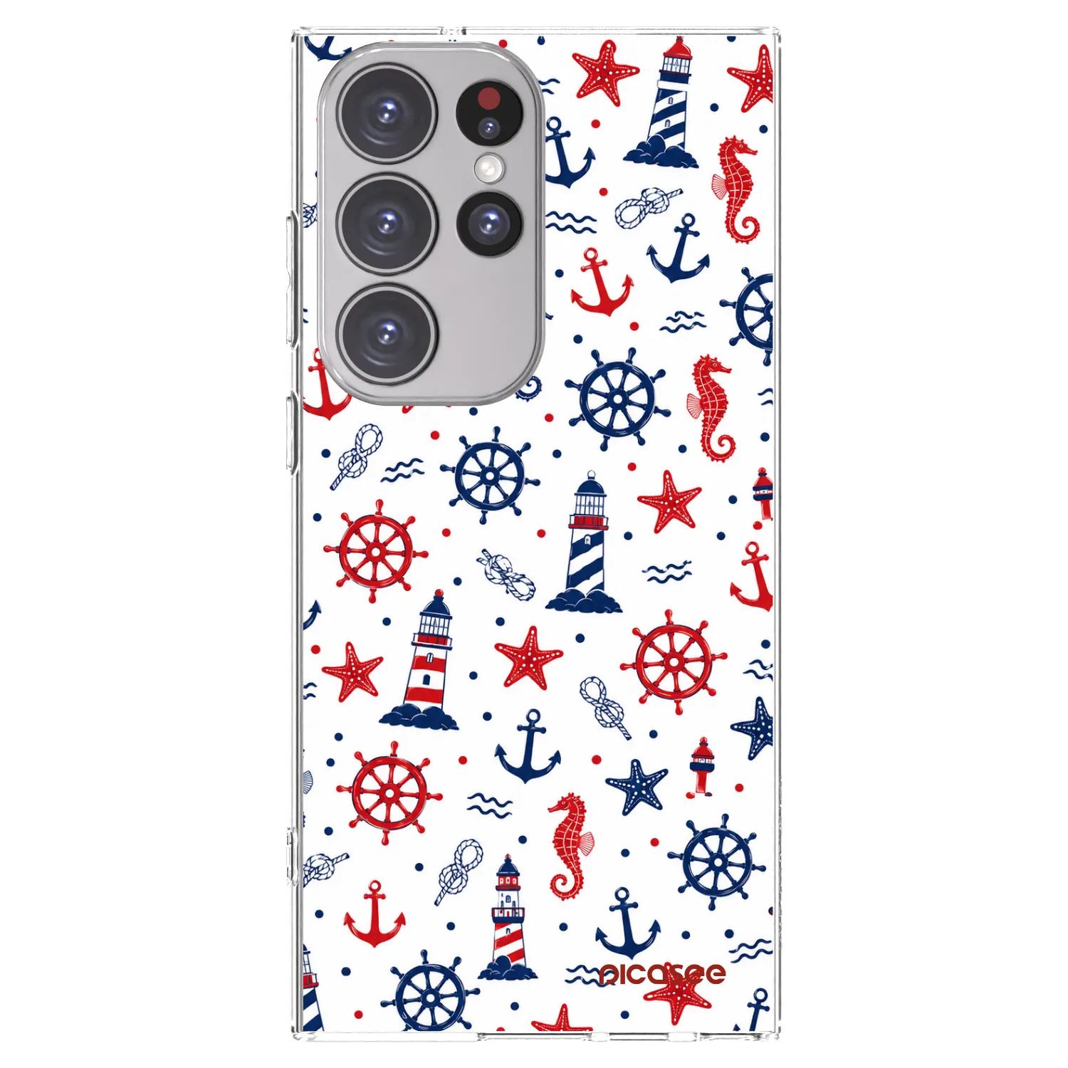 Picasee silikonska prozirna maskica za Samsung Galaxy S23 Ultra 5G - Sailor Vibes