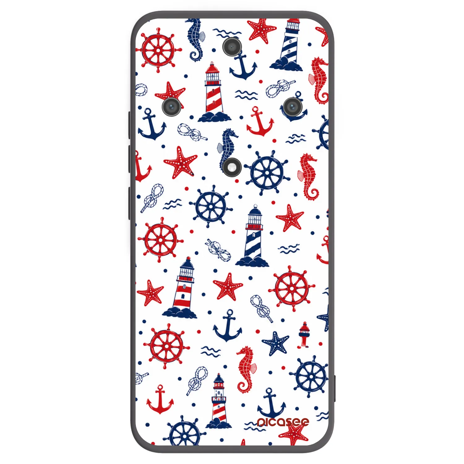 Picasee crna silikonska maskica za Honor Magic5 Lite 5G - Sailor Vibes