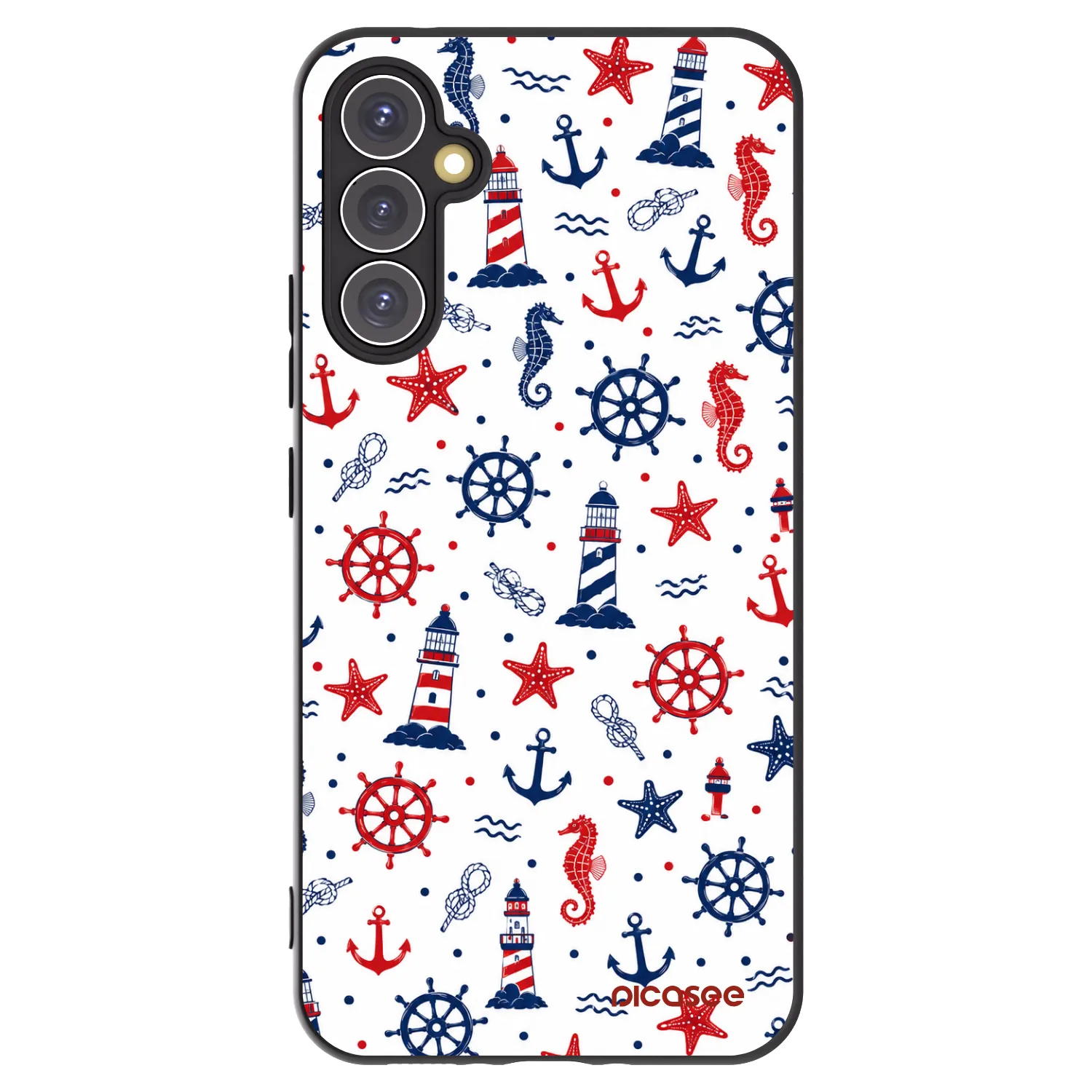Picasee crna silikonska maskica za Samsung Galaxy A34 5G A346B - Sailor Vibes